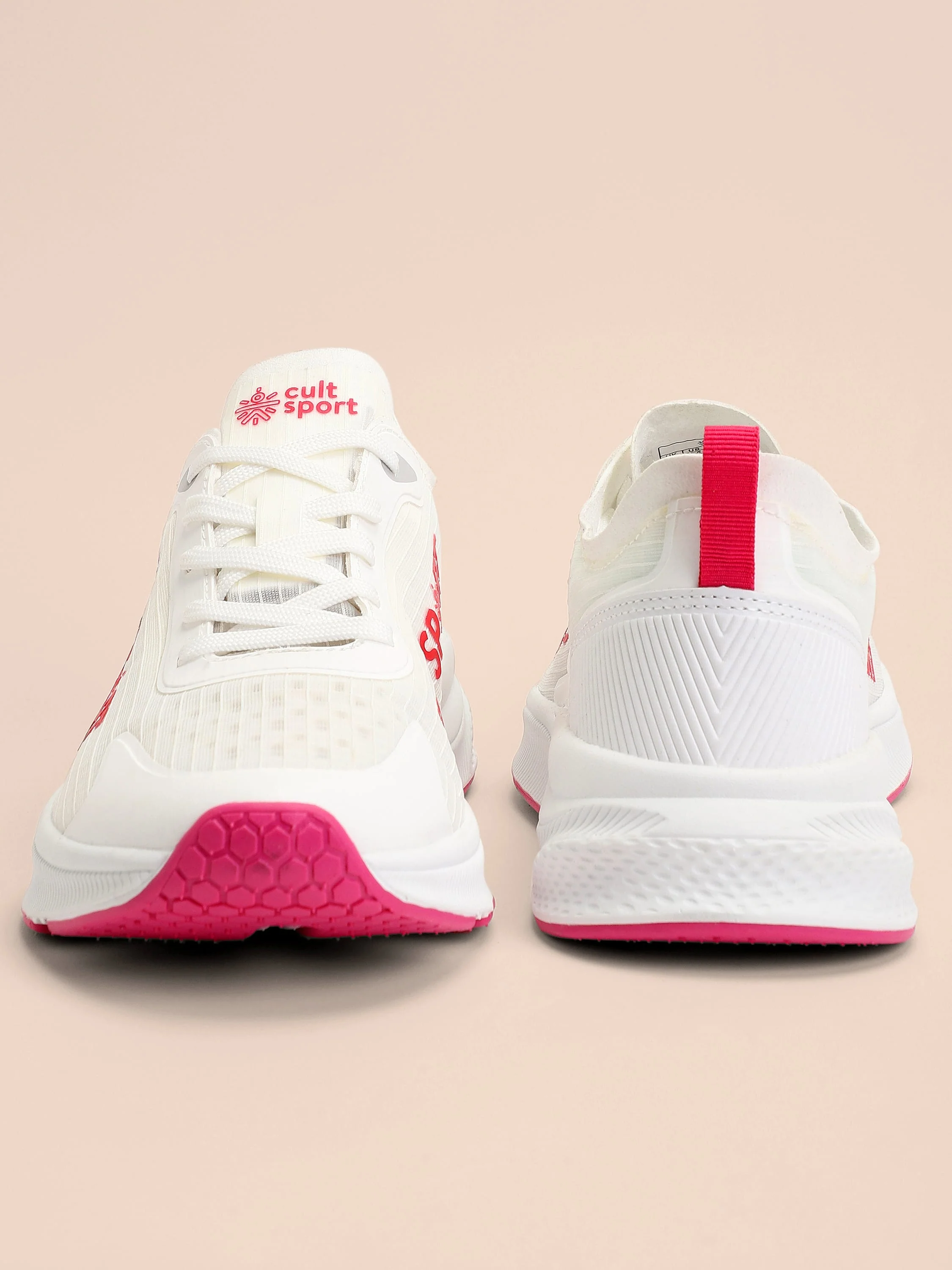 cult Comfort Women Running Shoes - White/Red - Image 4