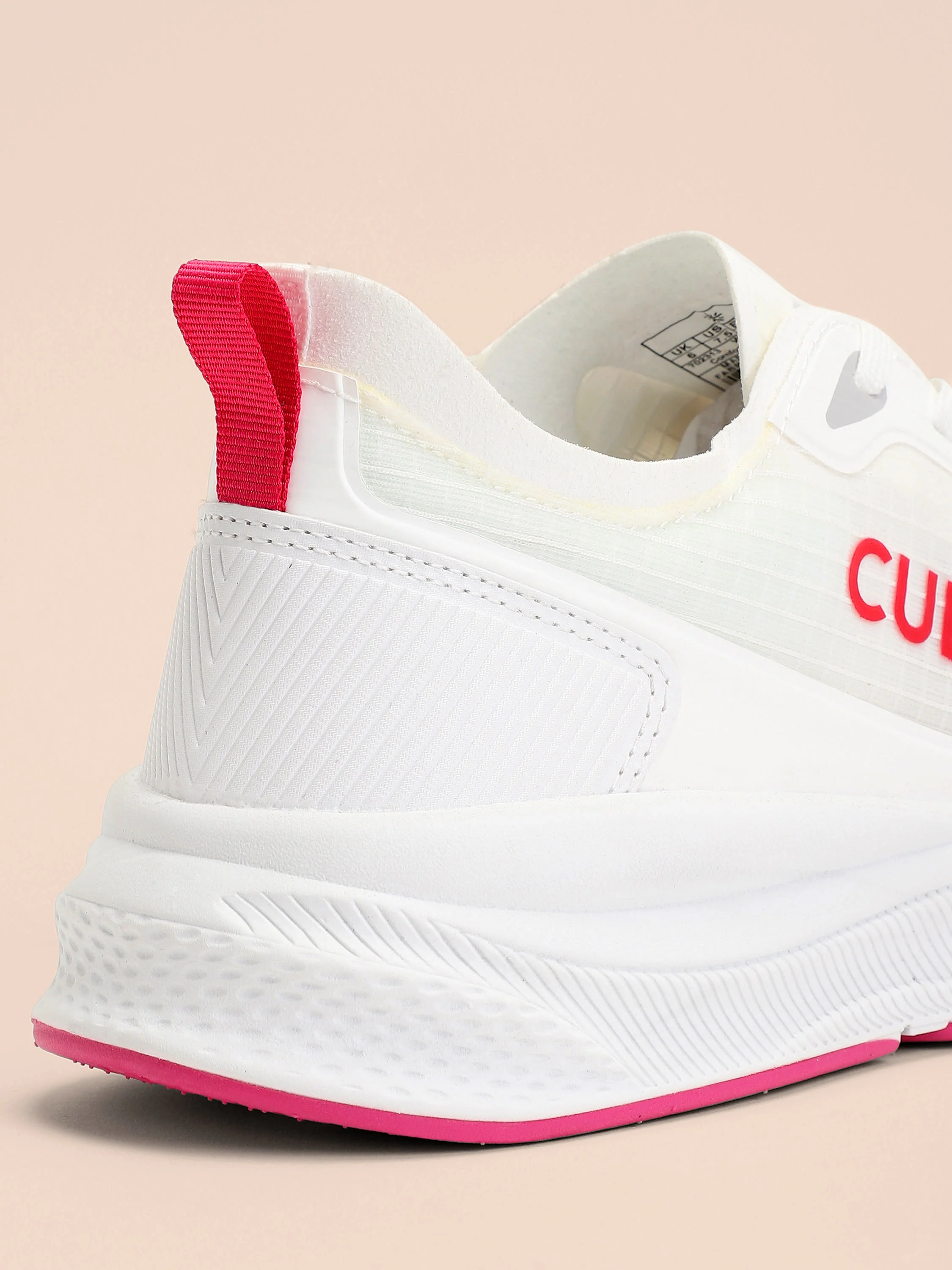 cult Comfort Women Running Shoes - White/Red - Image 6