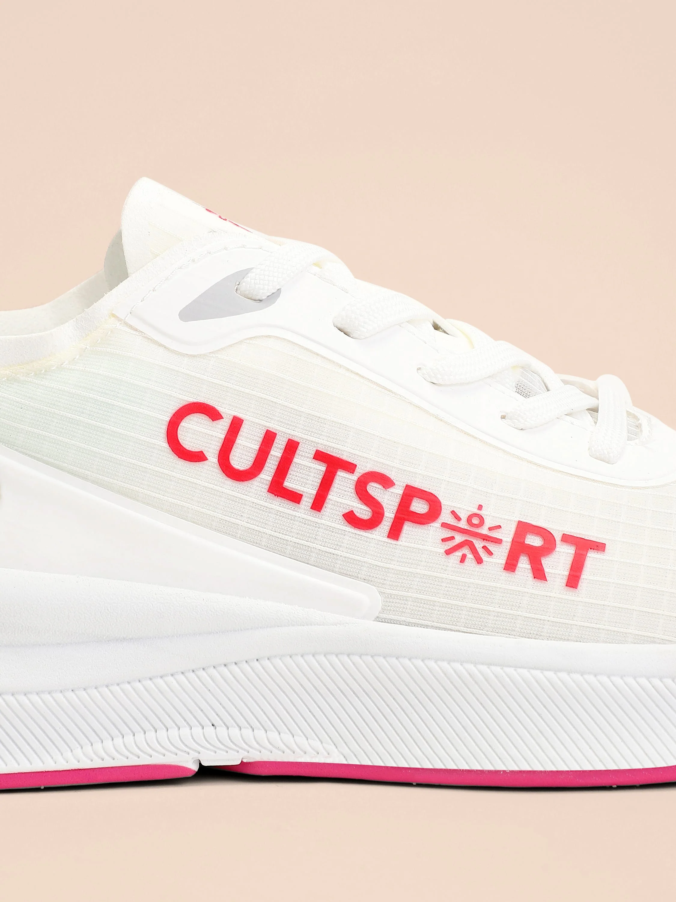 cult Comfort Women Running Shoes - White/Red - Image 8
