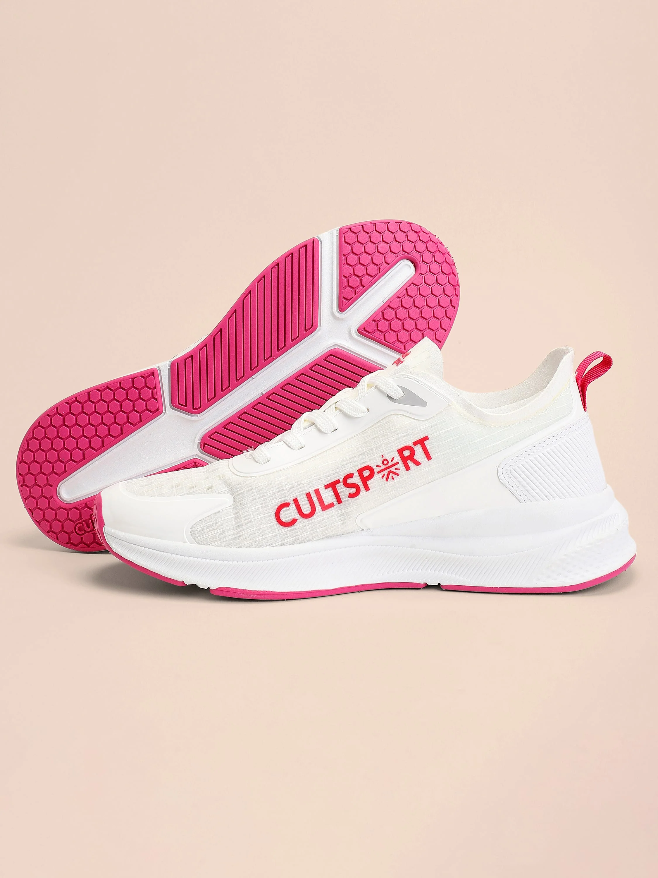 cult Comfort Women Running Shoes - White/Red - Image 9