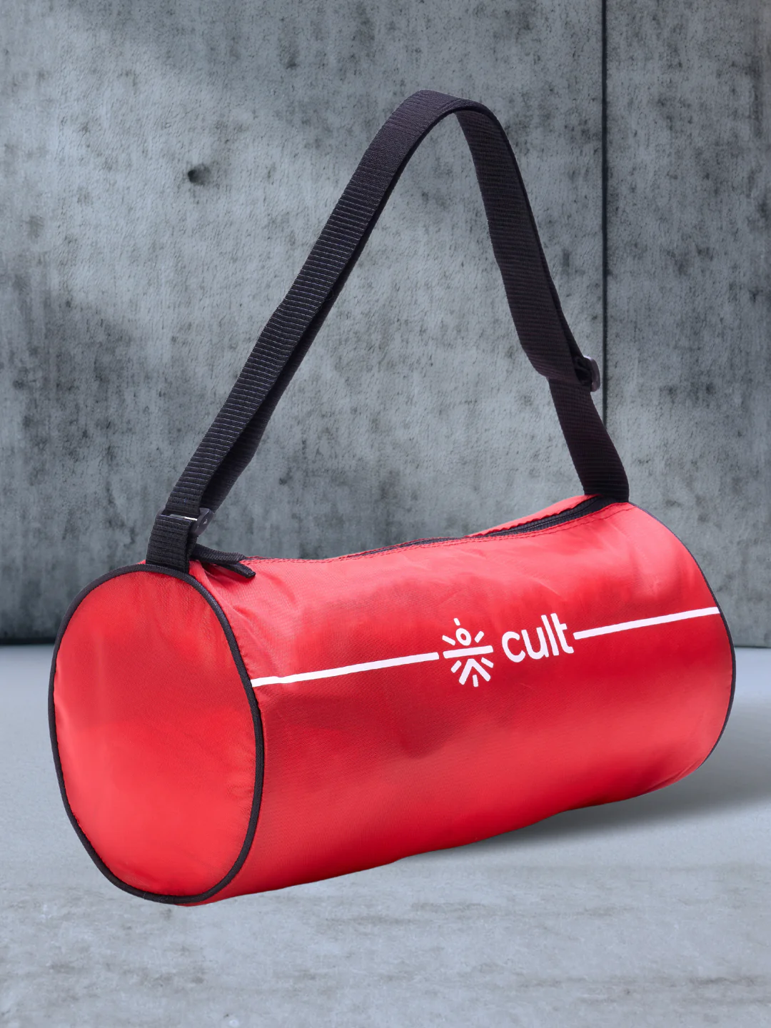Compact 12L Gym Bag with Shoulder Strap Red & 600ml Shaker Bottle with Mixer Ball Black - Image 3