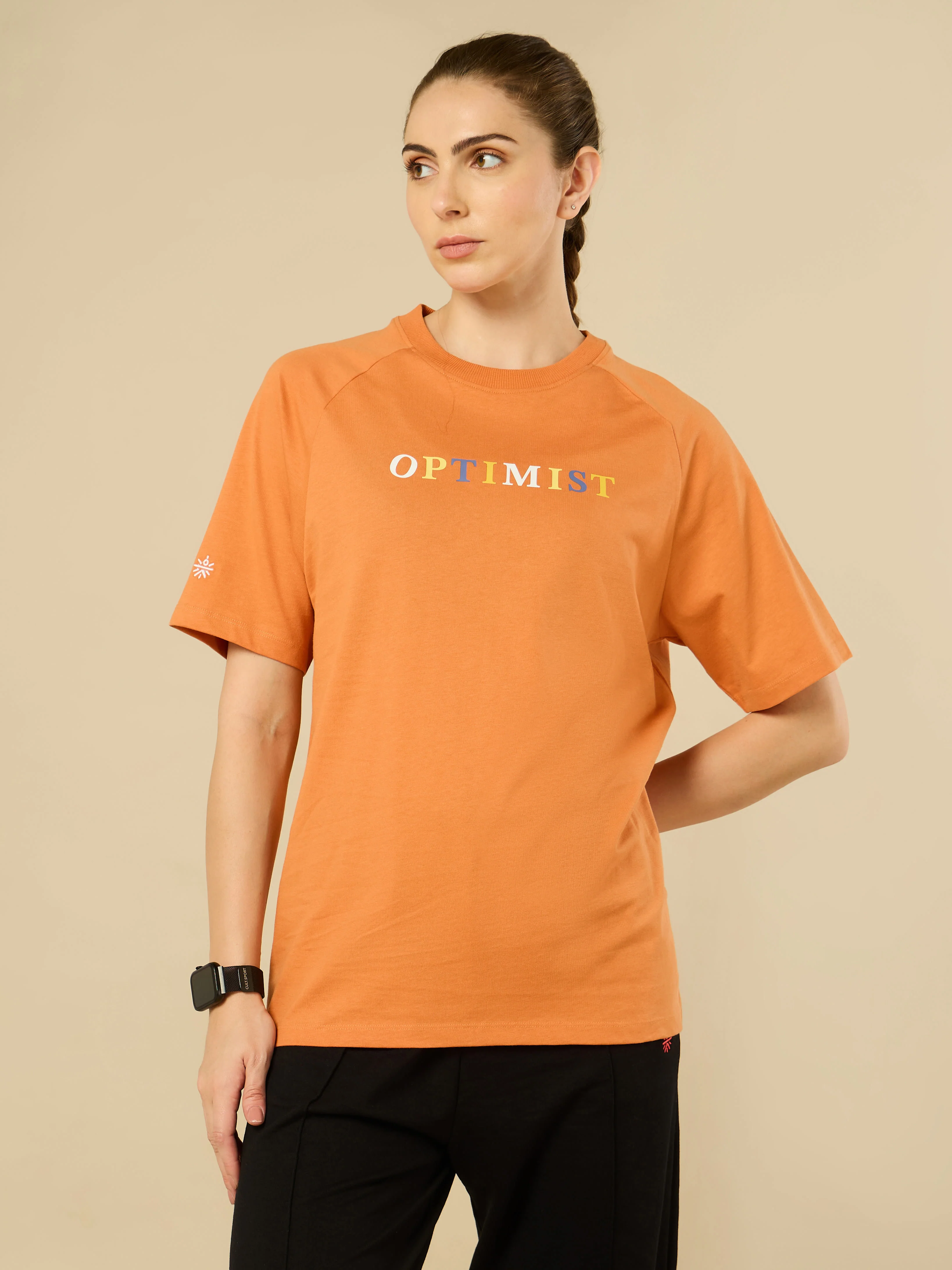 Coral Optimist Printed T-shirt - Image 3