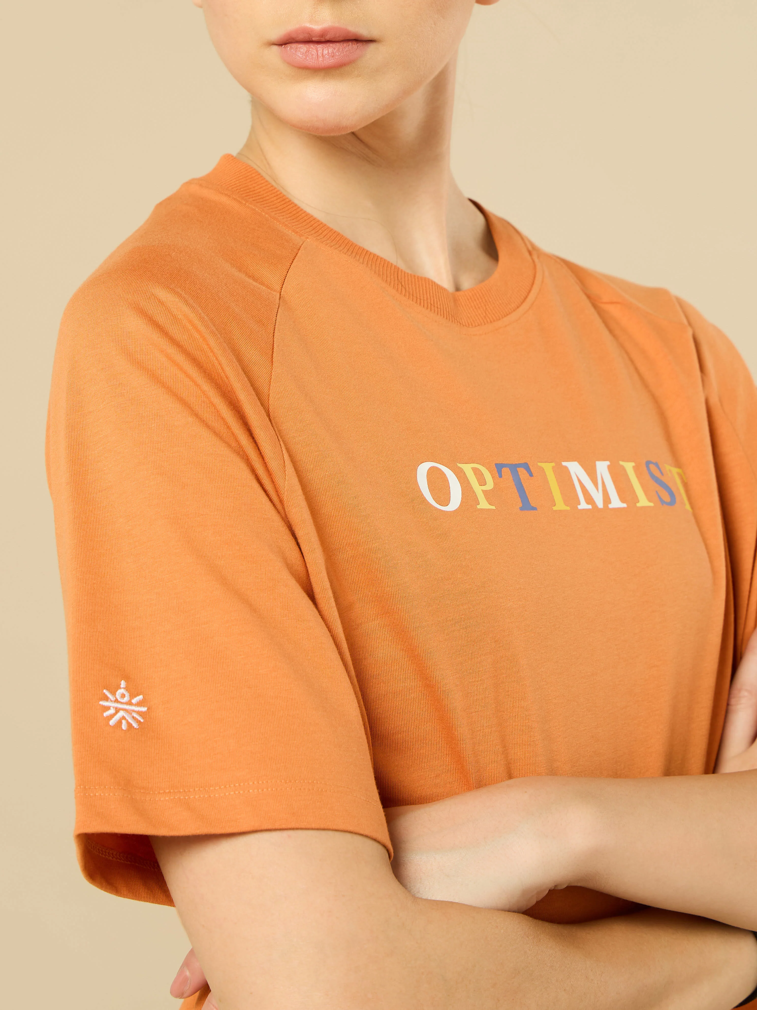 Coral Optimist Printed T-shirt - Image 7