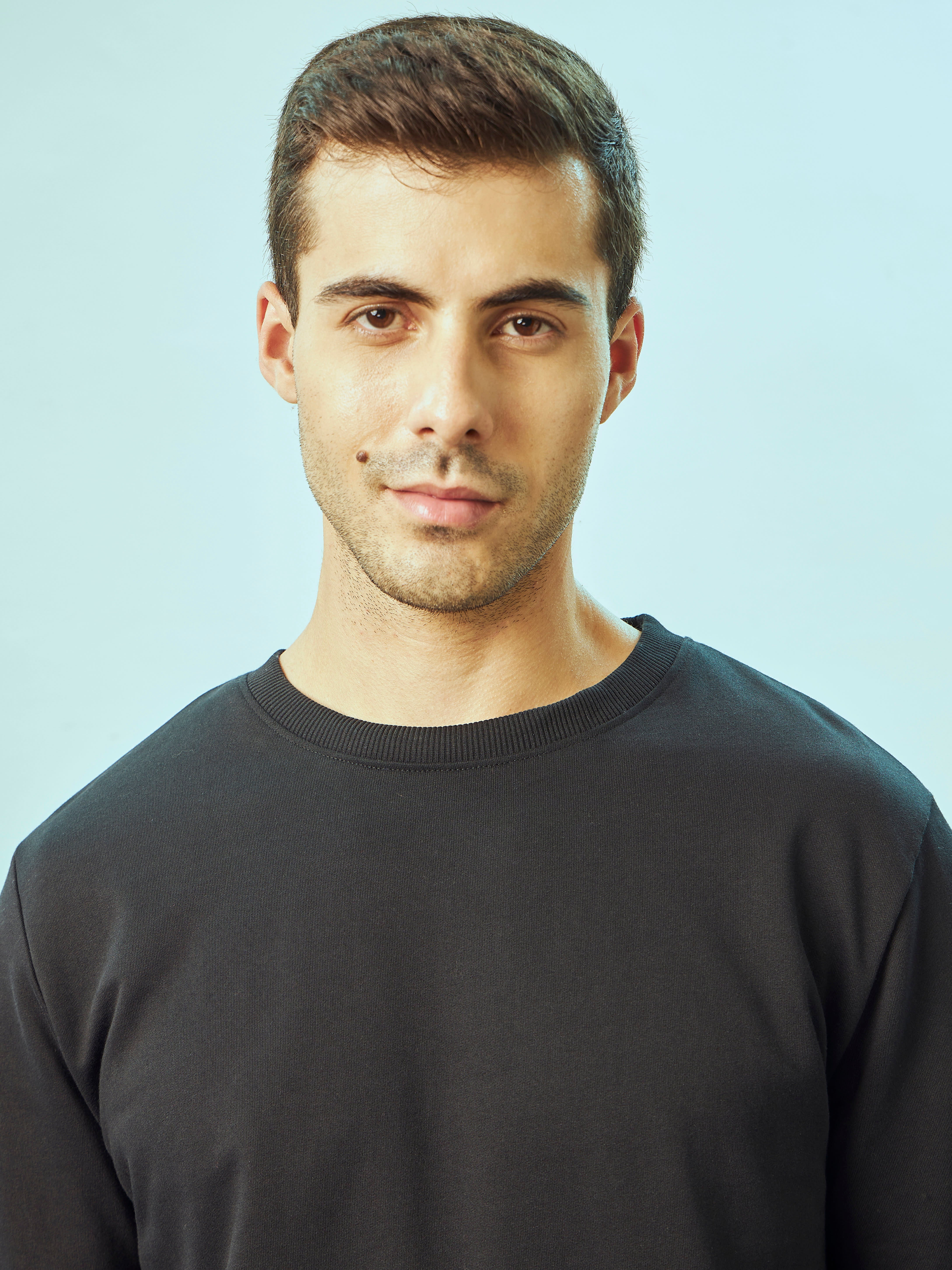 Crew Neck Sweatshirt with Kangaroo Pocket - Image 6