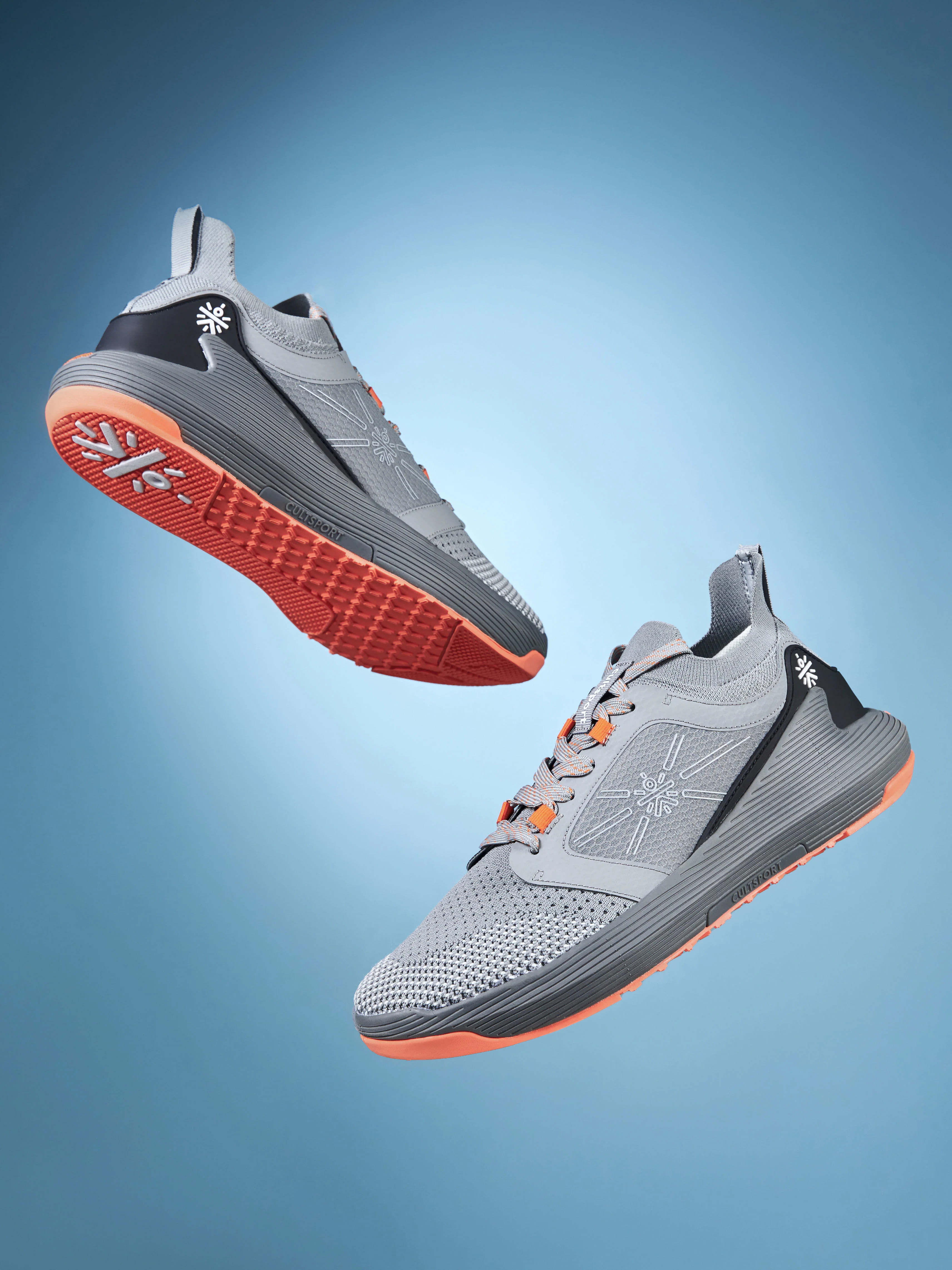 cult Crosstrain Men Training Shoes - Grey/ Orange - Image 2