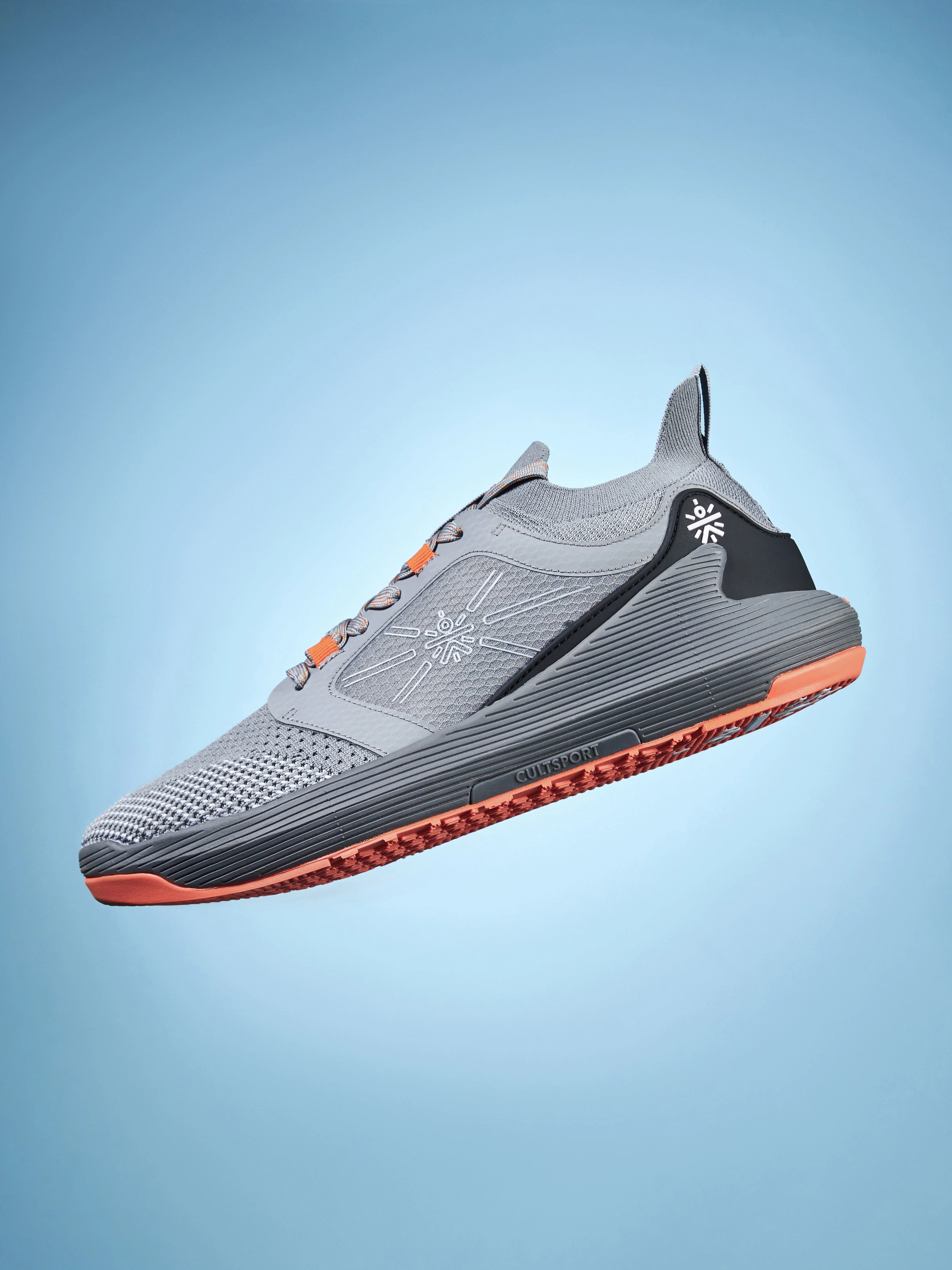 cult Crosstrain Men Training Shoes - Grey/ Orange - Image 6
