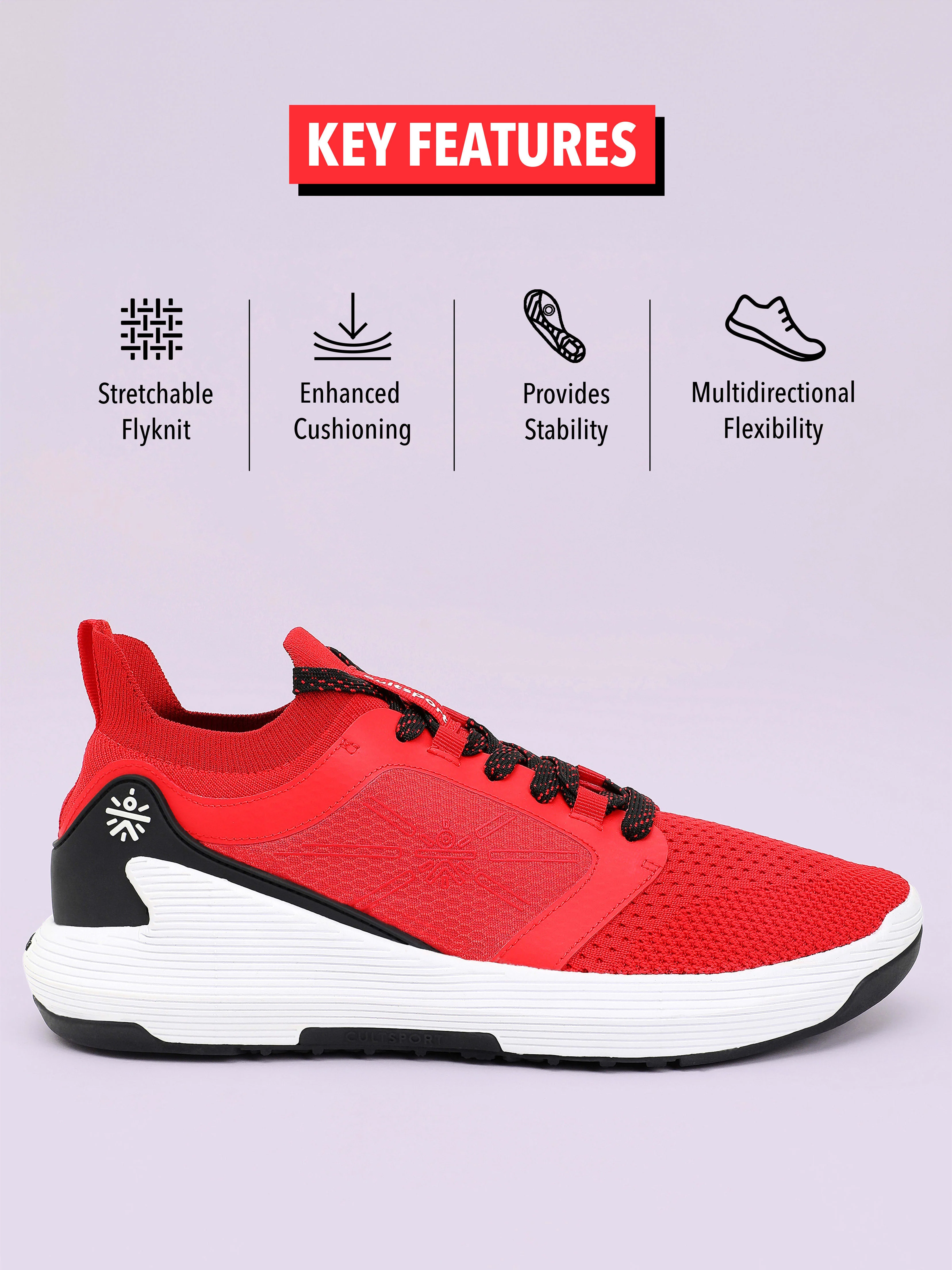 cult Crosstrain Men Training Shoes - Red - Image 3