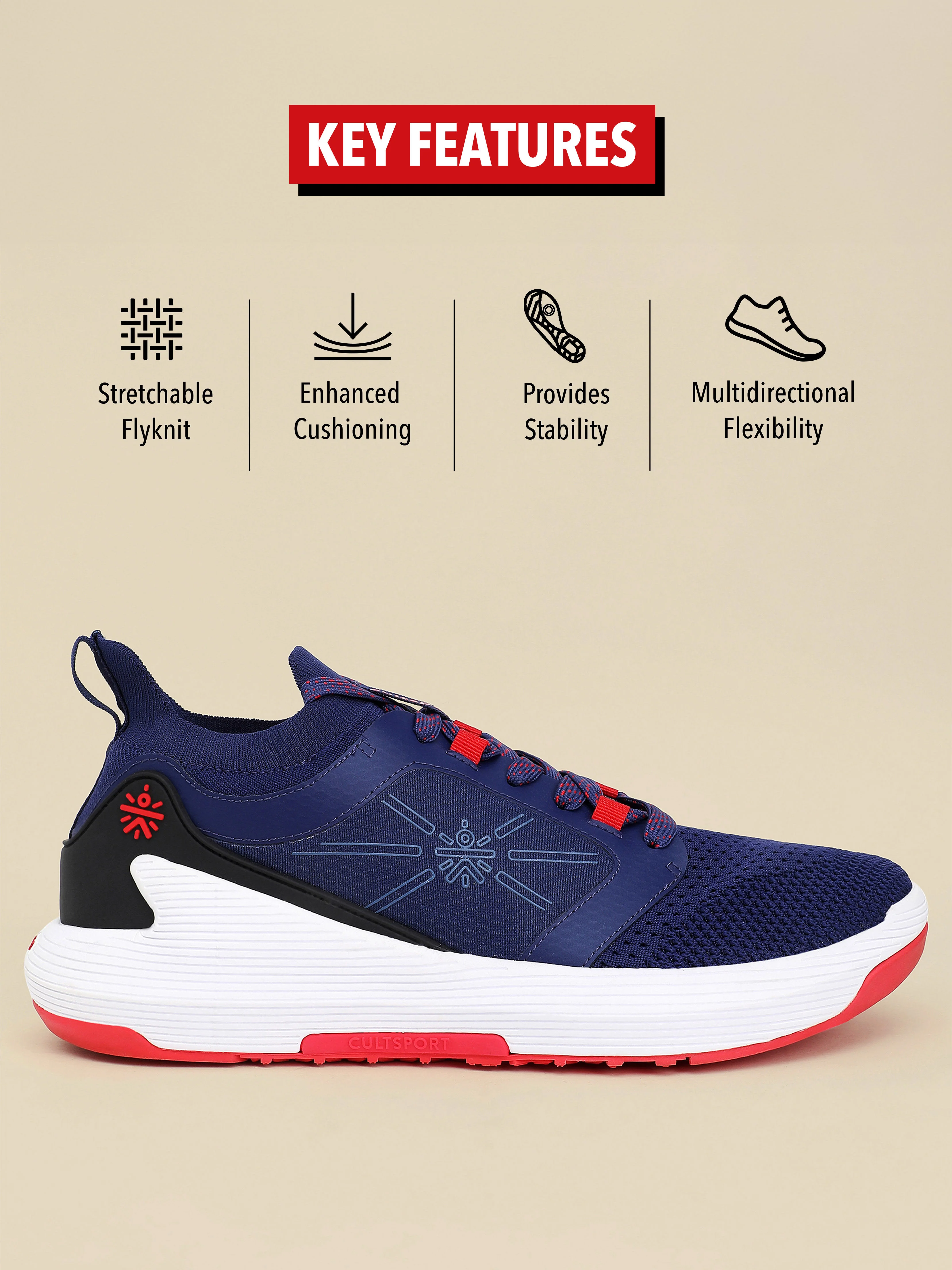 cult Crosstrain Men Training Shoes - Navy - Image 4