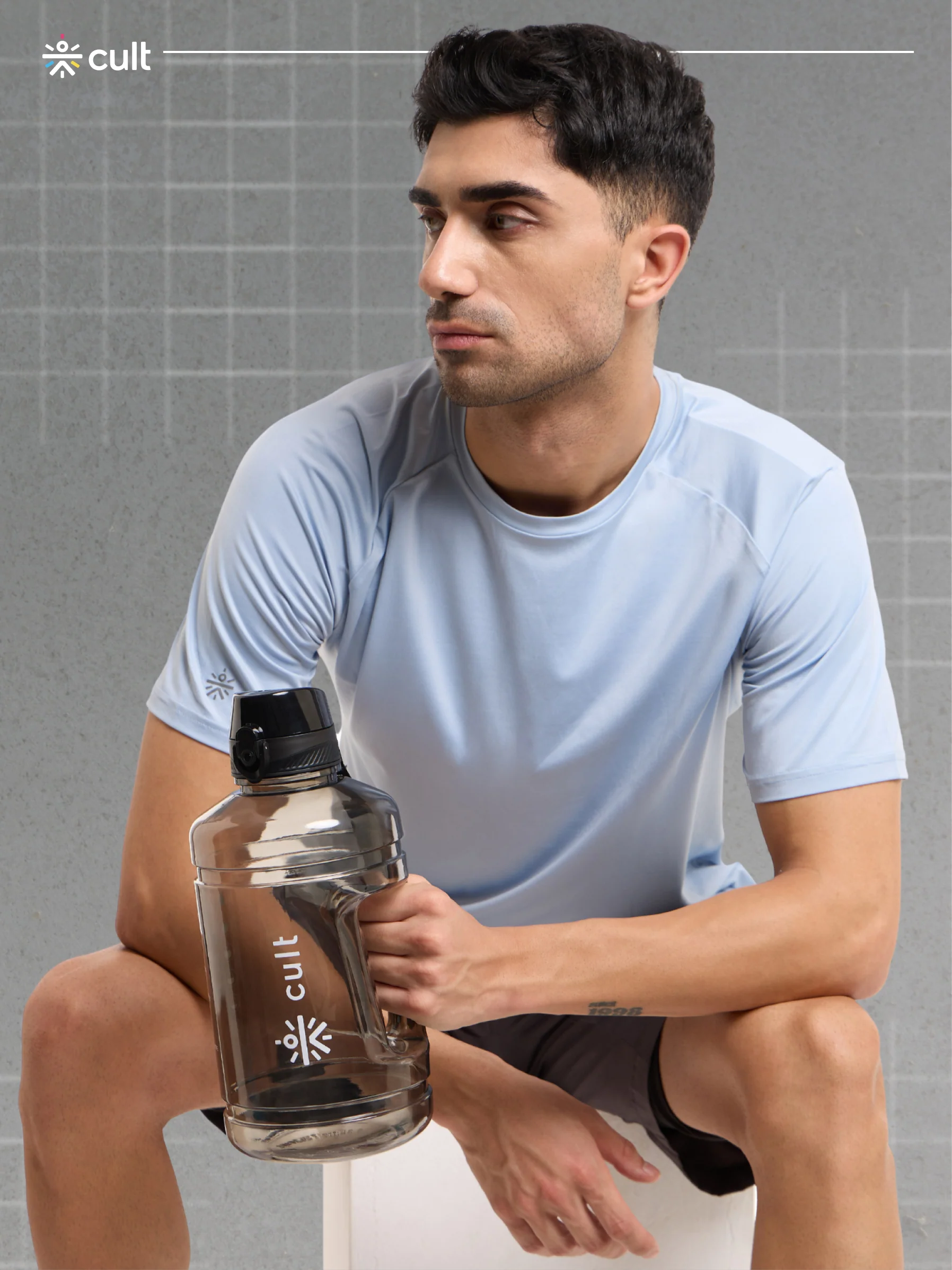 cult 2.2 Litre Water Bottle Gym Gallon Water Bottle Gym Bottles For Men & Women Big Water Bottle Sports Water Bottle Plastic Water Bottle Black - Image 7