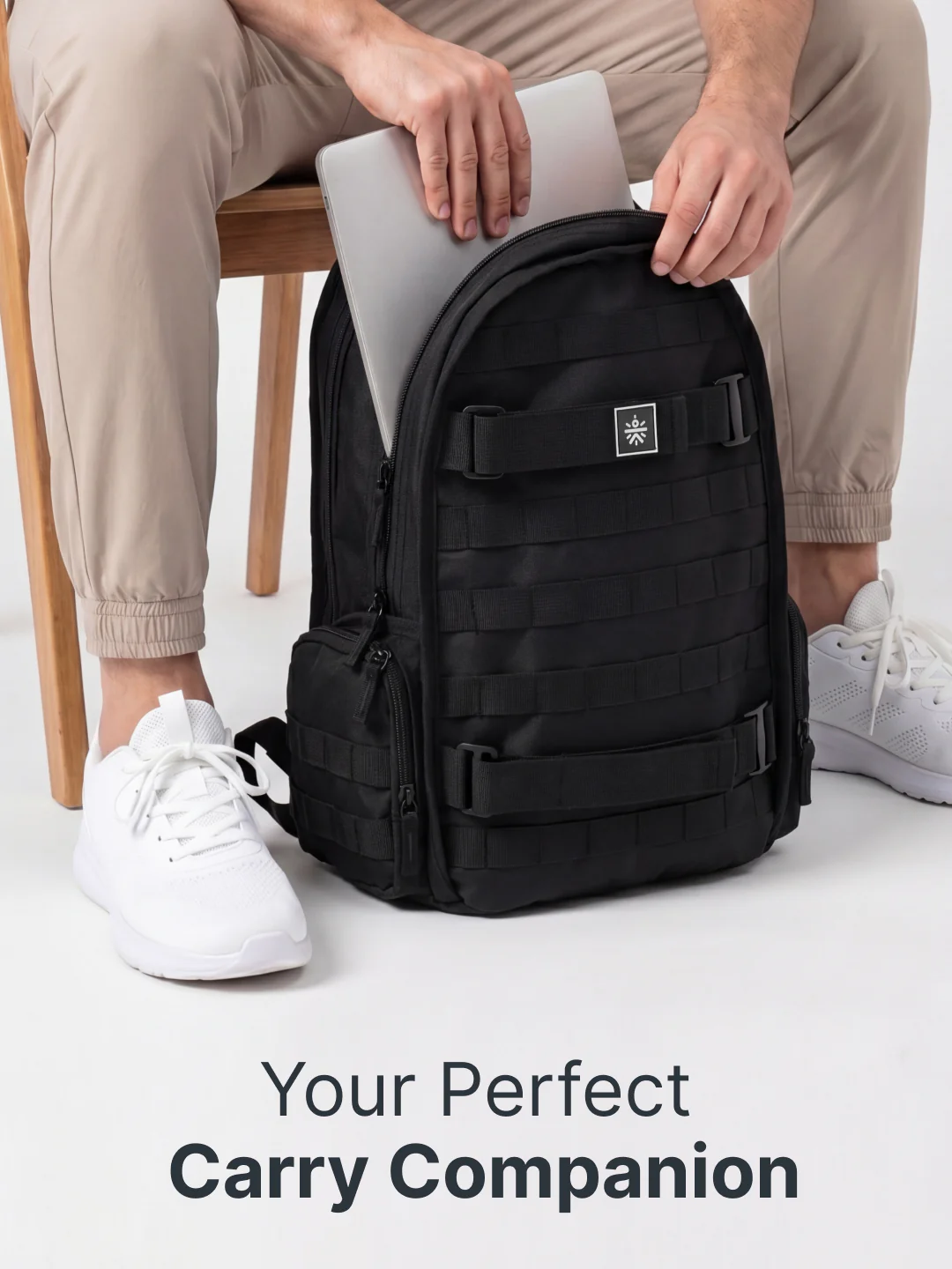 Cult 35L Multi-Compartment Backpack  Gym, Travel and Laptop Backpack with Yoga Mat Holder - Image 2