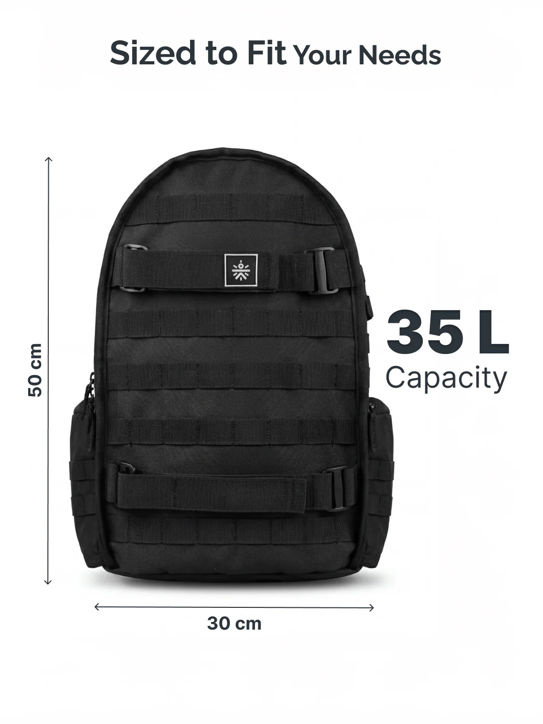 Cult 35L Multi-Compartment Backpack  Gym, Travel and Laptop Backpack with Yoga Mat Holder - Image 7