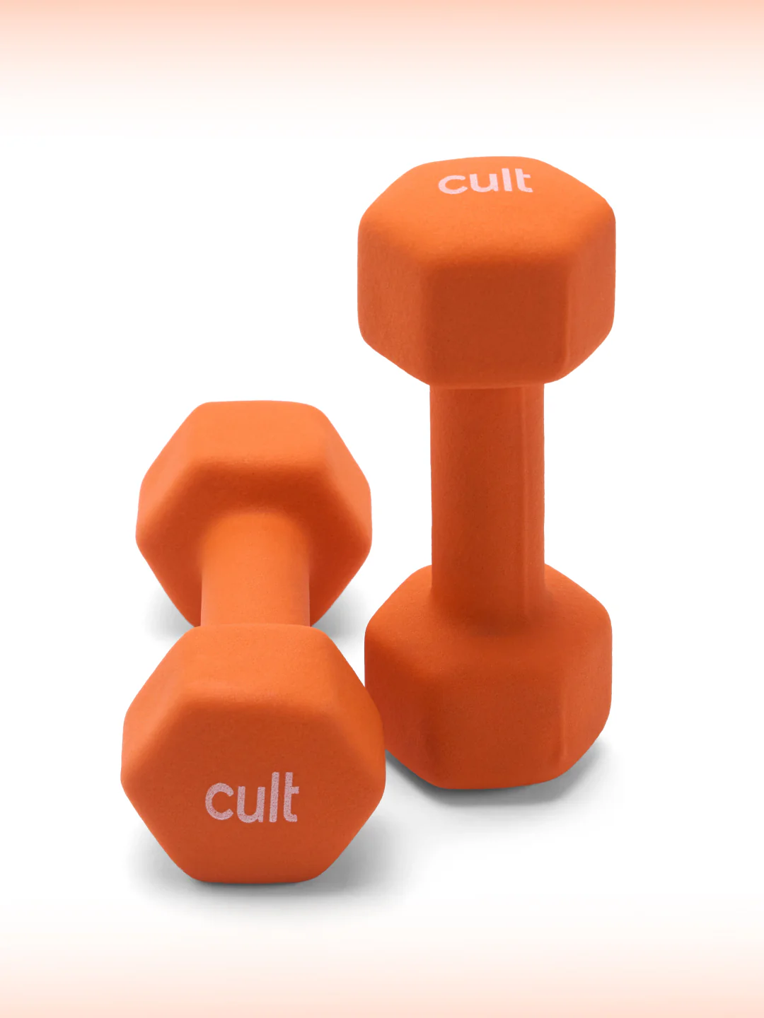 Cult 3KGx2 Neoprene Dumbbells For Home & Gym Exercises (Orange) - Image 3