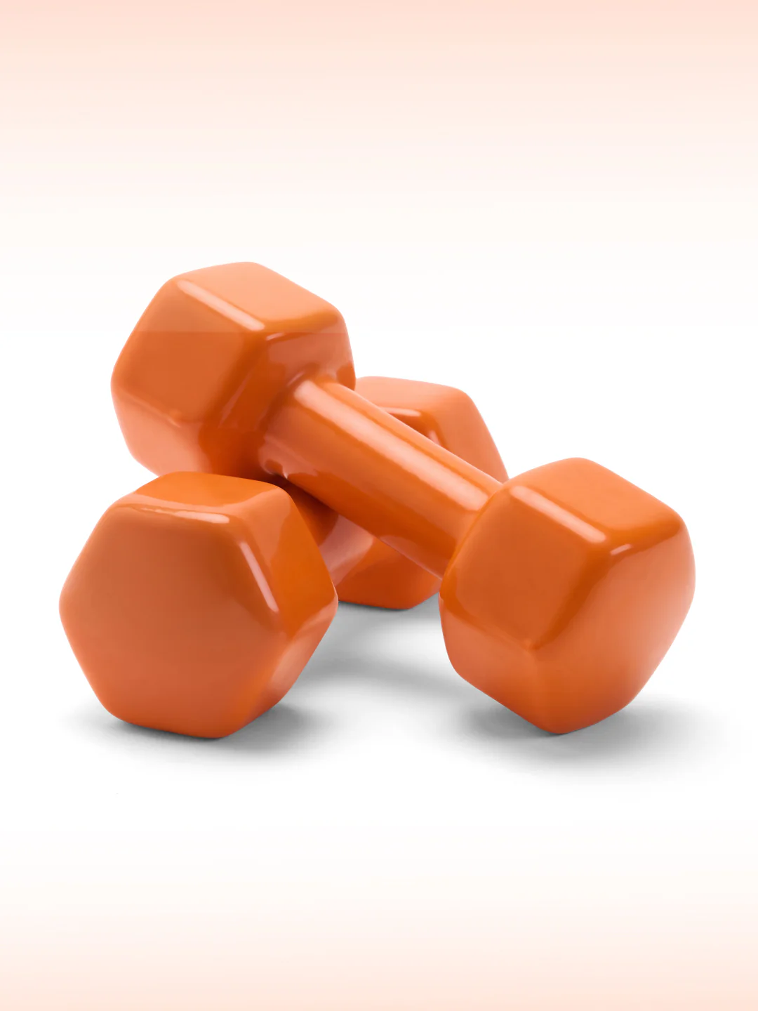 Cult 3KGx2 Vinyl Dumbbells For Home & Gym Exercises (Orange) - Image 4