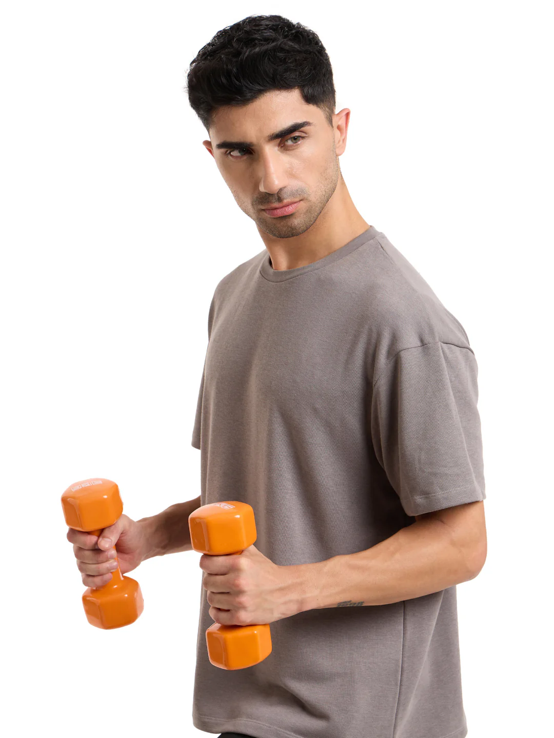 Cult 3KGx2 Vinyl Dumbbells For Home & Gym Exercises (Orange) - Image 6