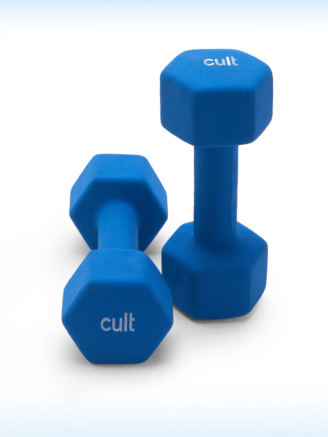 Cult 5KGx2 Neoprene Dumbbells For Home & Gym Exercises (Blue) - Image 6