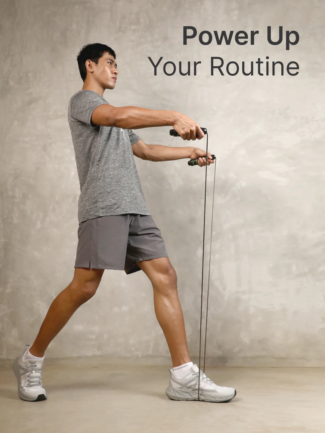cult Adjustable Skipping Rope with weights Unisex Green - Image 2