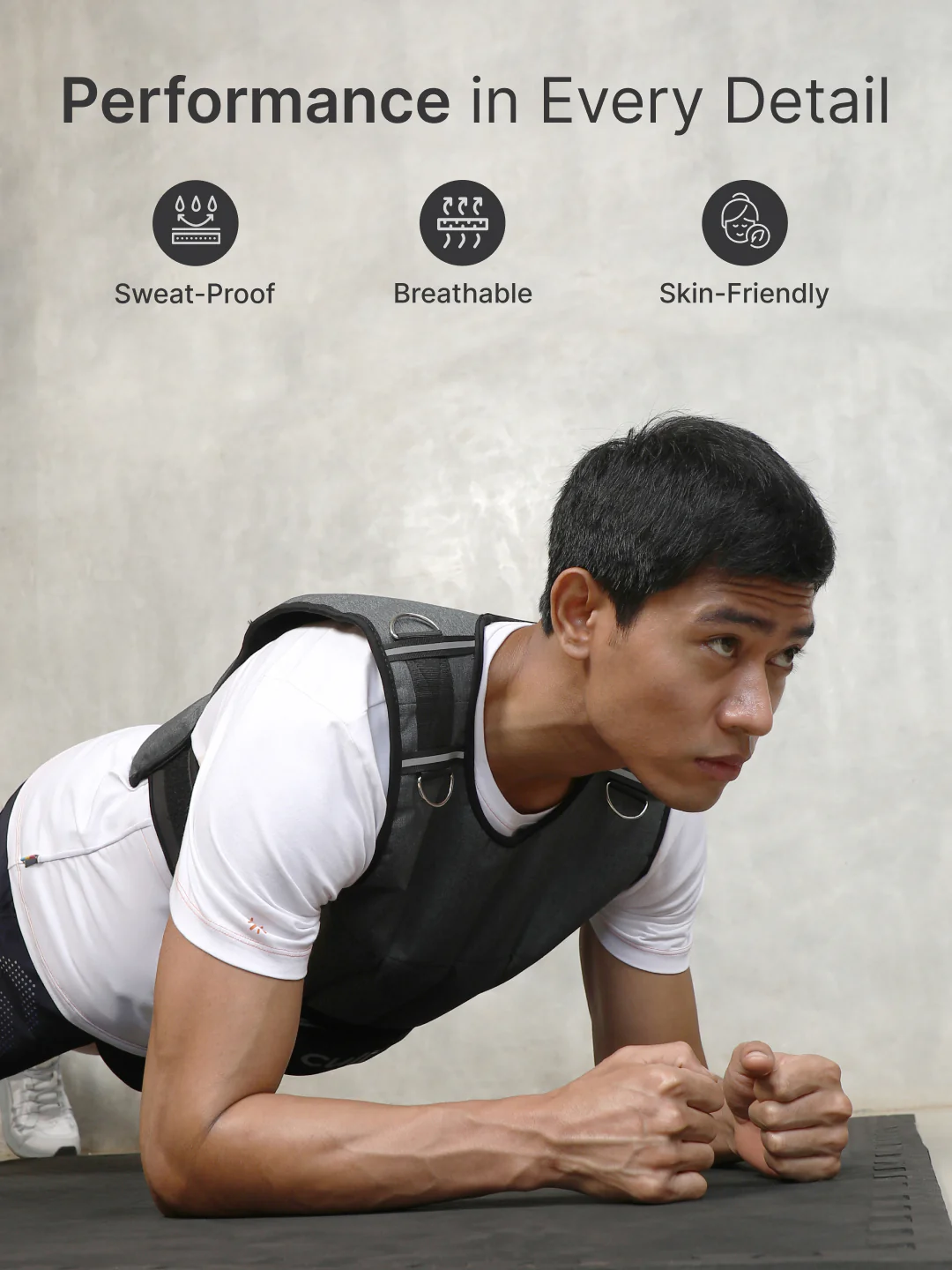 cult Adjustable Weighted Vest Grey - Image 3