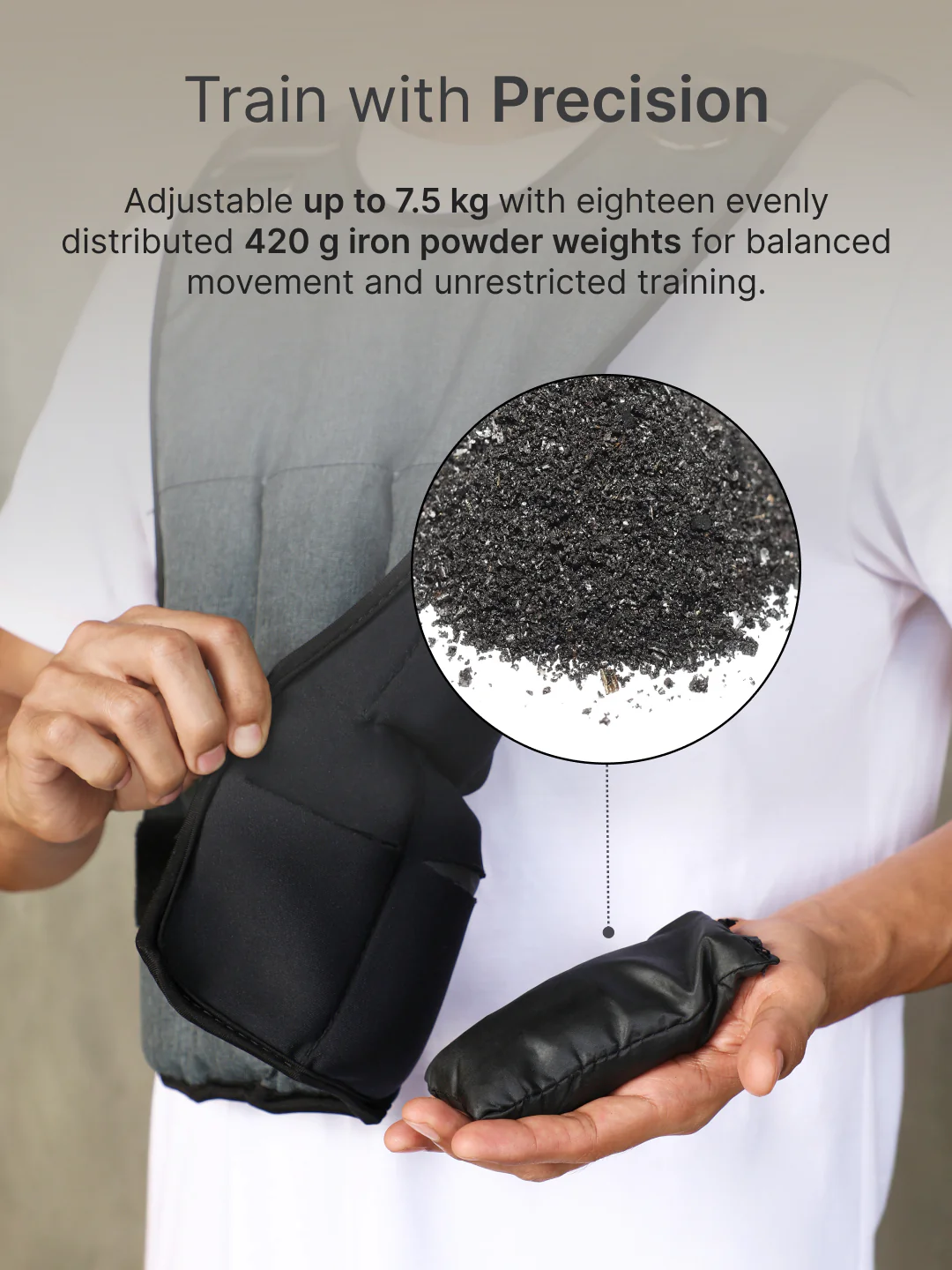 cult Adjustable Weighted Vest Grey - Image 6