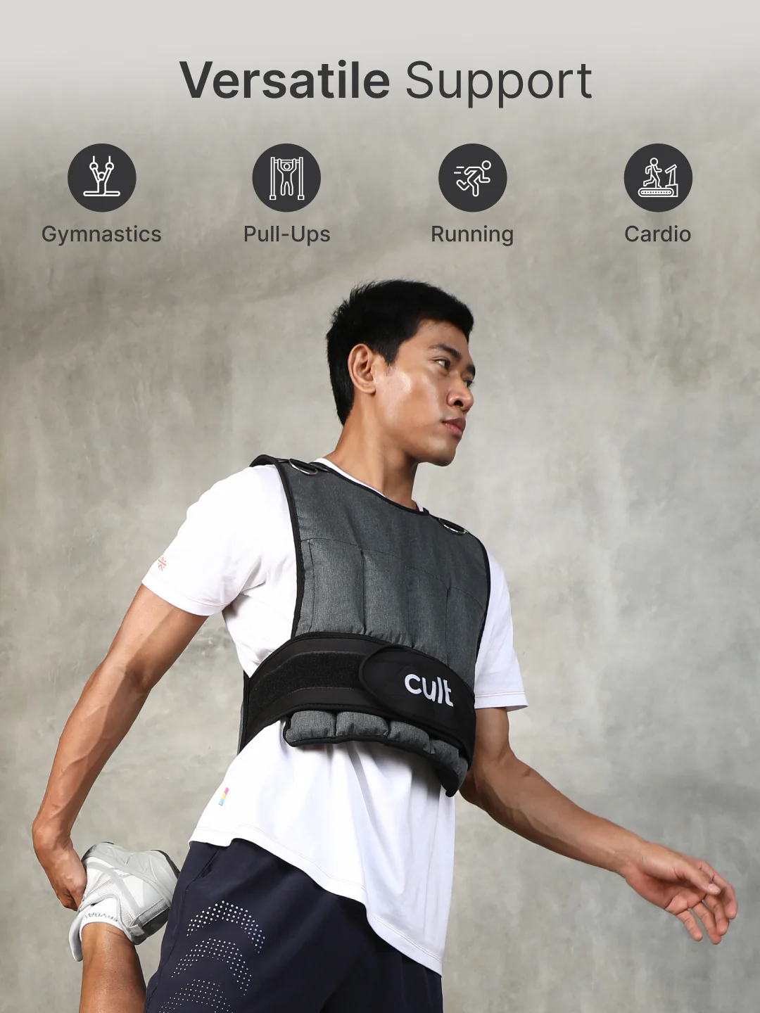 cult Adjustable Weighted Vest Grey - Image 8
