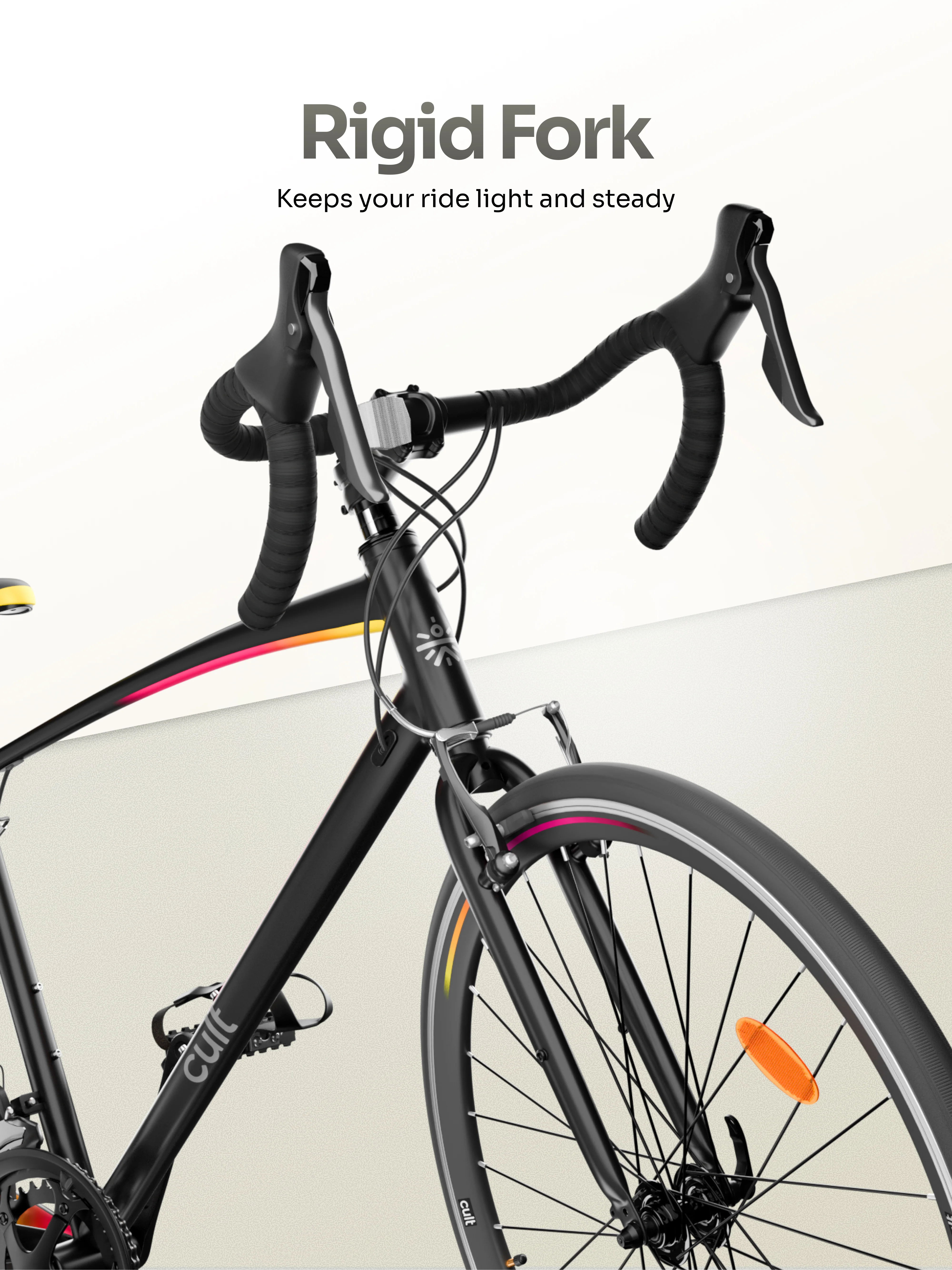 Cult Aero 700C 16 Speed Alloy Road Bike – Black - Image 5