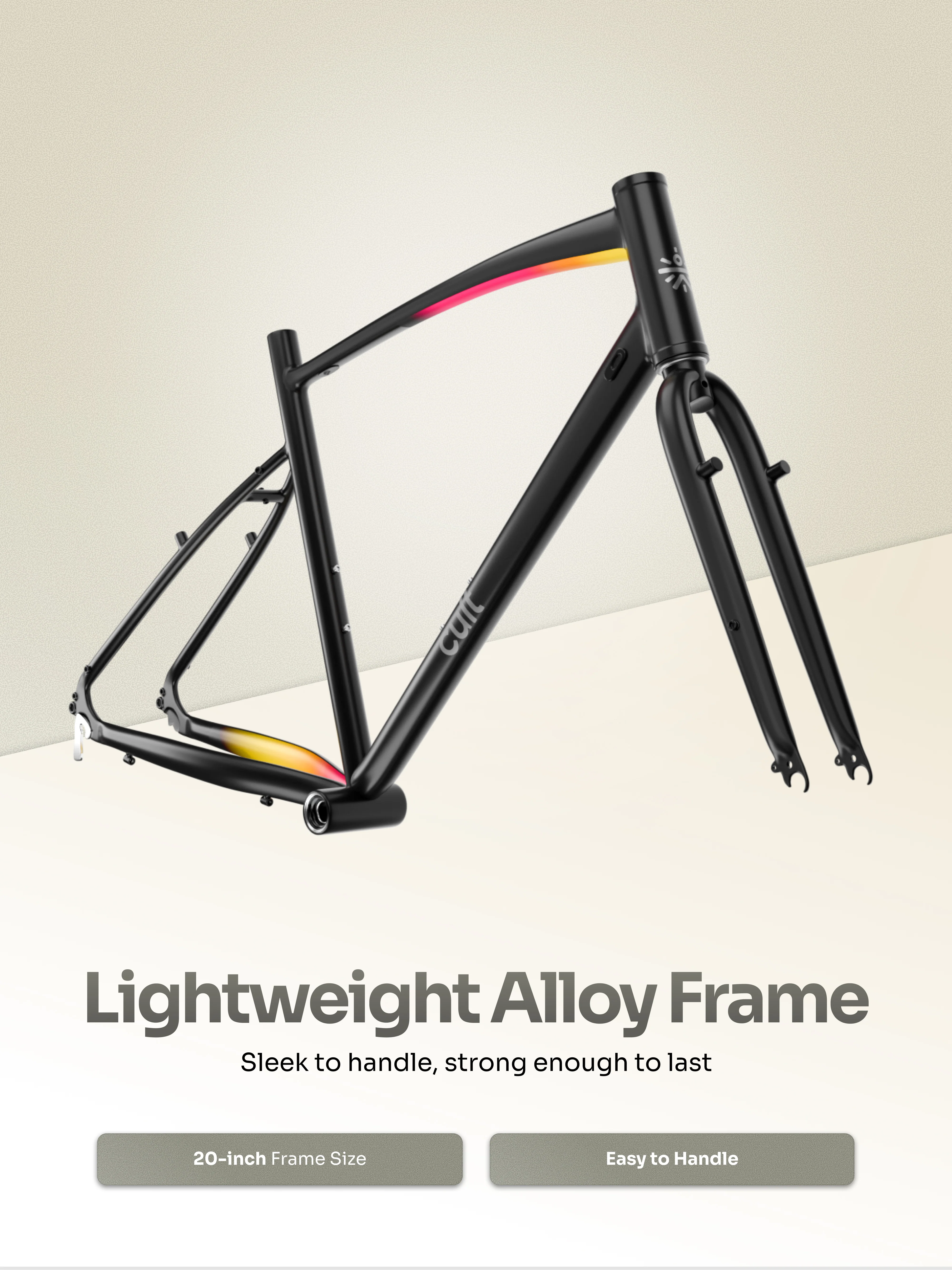 Cult Aero 700C 16 Speed Alloy Road Bike – Black - Image 6