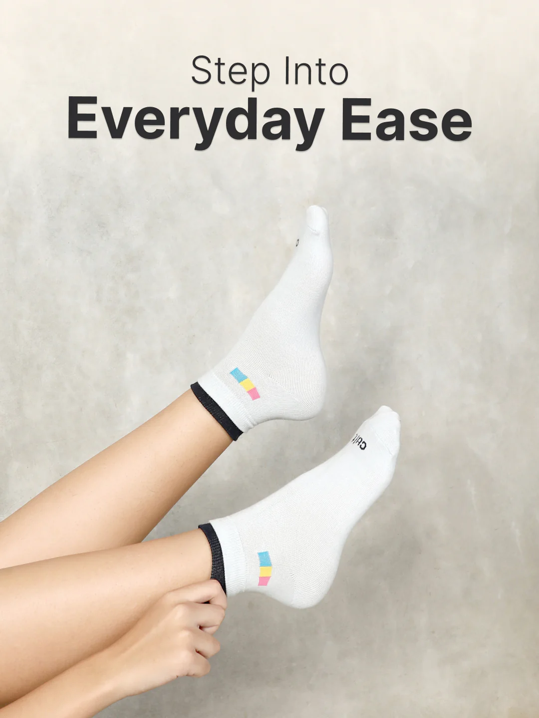 Casual Ankle Length Pack of 3 Cream,Powder Blue & Black Solid Women's Cotton Socks - Image 2