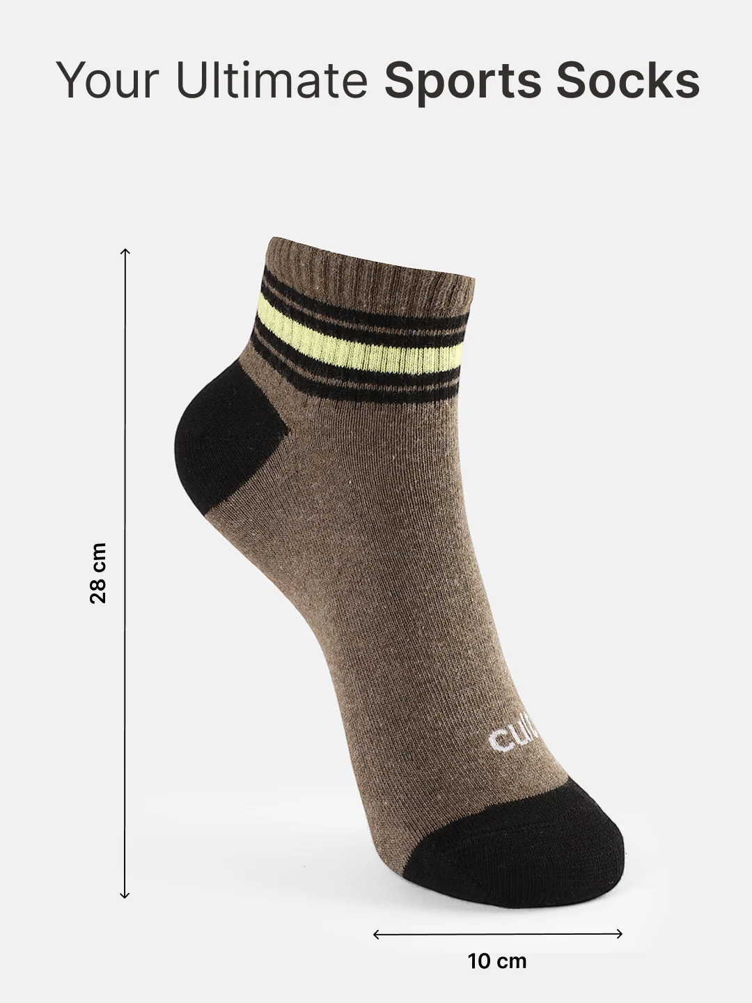 Sports Ankle Length Pack of 3 Olive,Teal & Maroon Patterned Women's Socks - Image 6