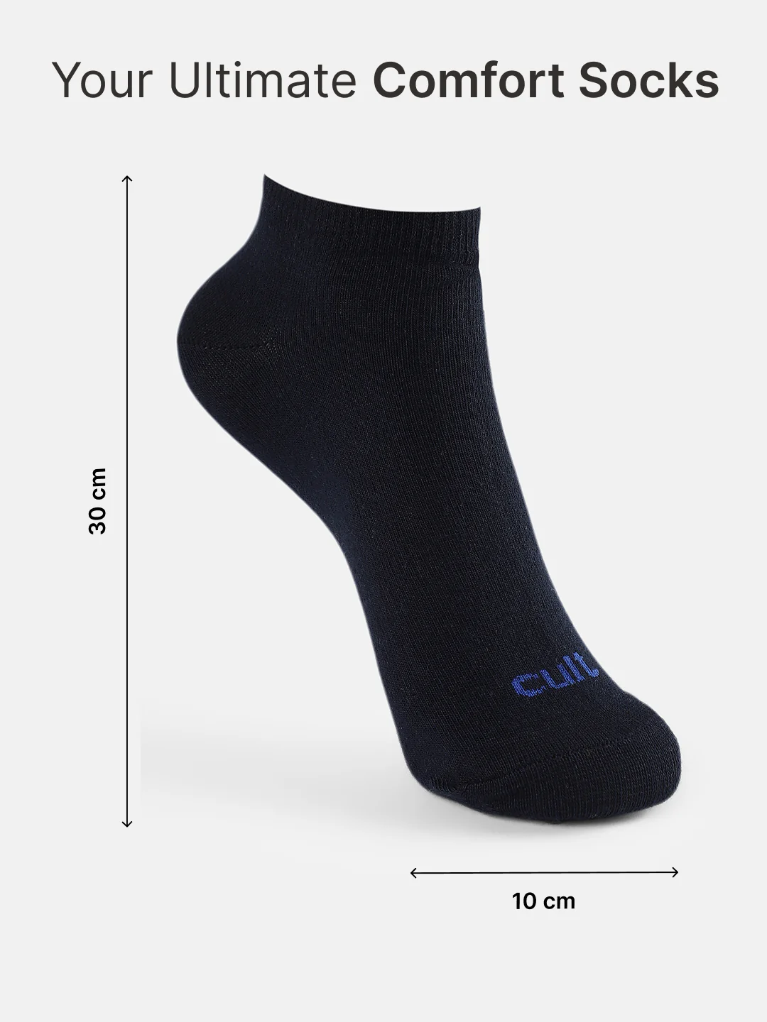 Sports Ankle Length Pack of 3 Turquoise,Powder Blue & Navy Solid Women's Socks - Image 6