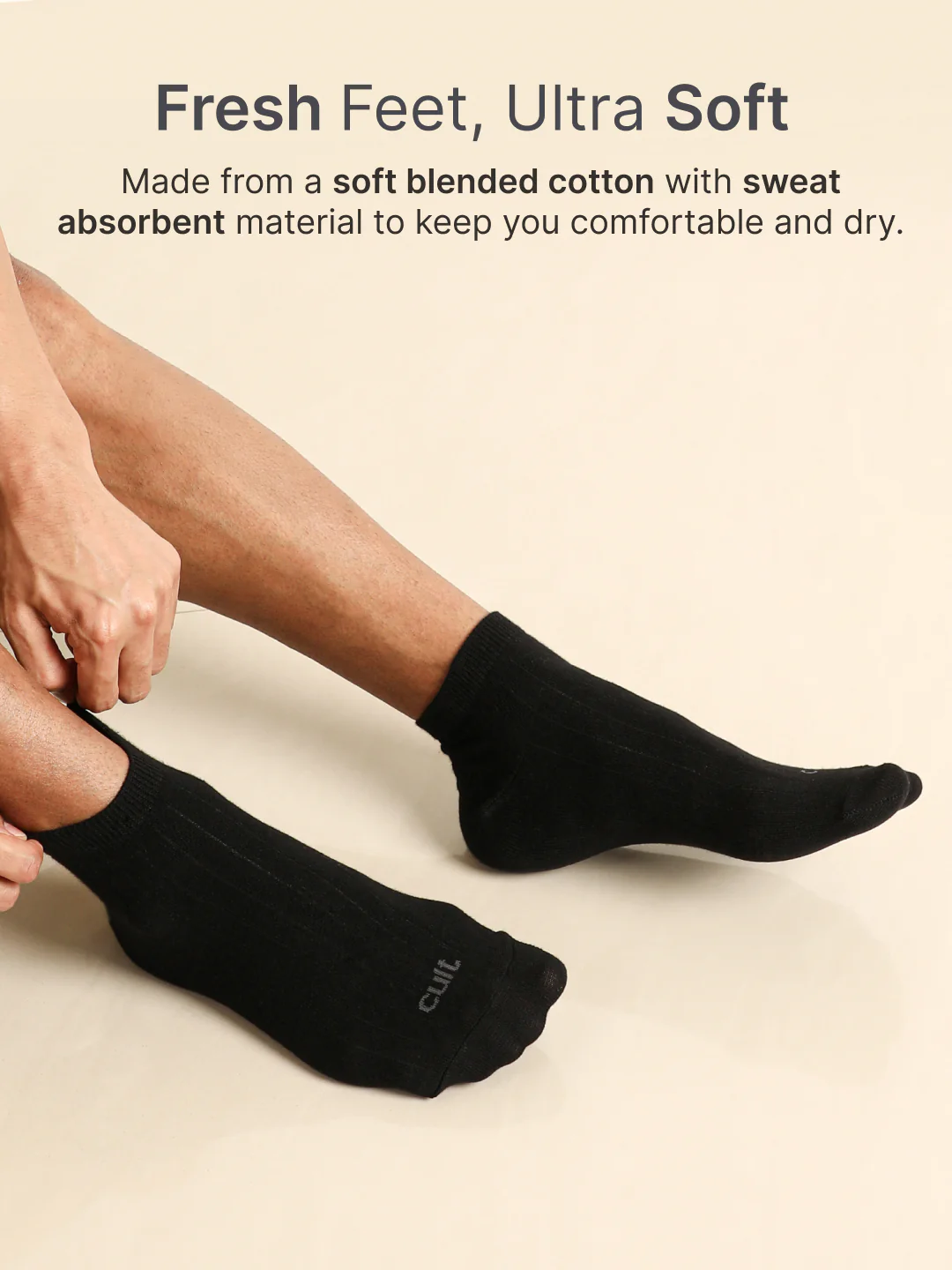 Sports Ankle Length Pack of 5 Pink,Olive,Navy,White & Black Solid Men's Socks - Image 4