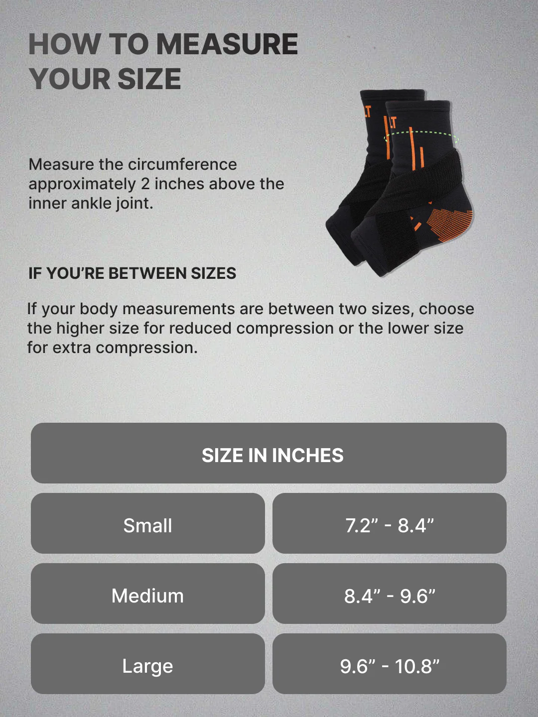Cult Ankle Support with Elastic Strap | For Ankle Pain Relief | Stretchable Ankle support for Sports | Adjustable Free Size | Black Orange - Image 4