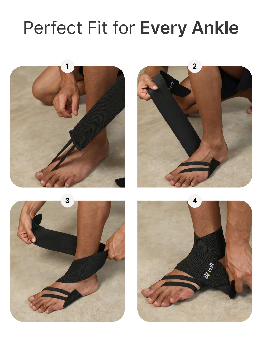 cult Ankle Support Wrap Unisex Black - Image 5