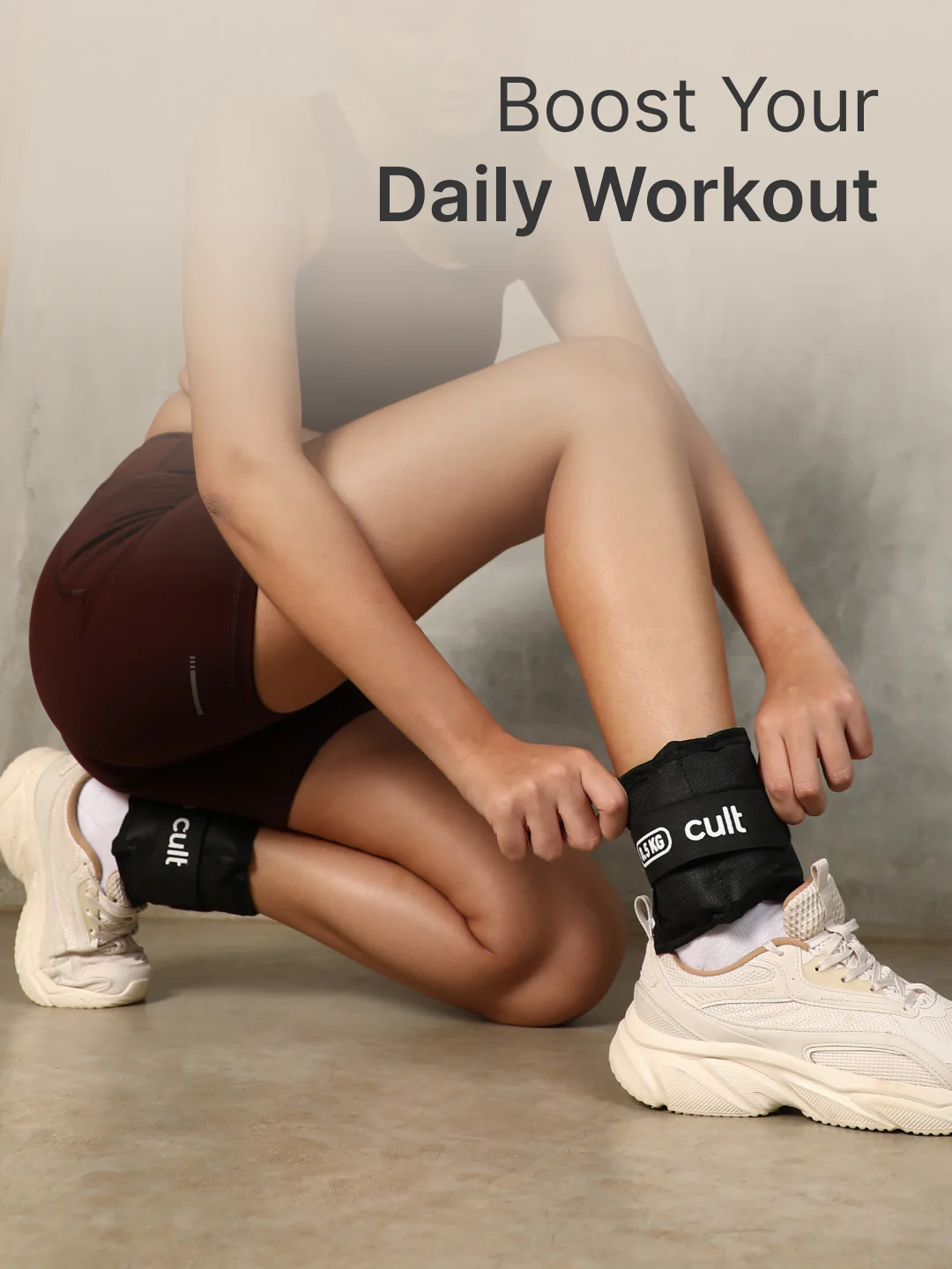cult Ankle Weight Black Pair of 2 (0.5 kg each) - Image 2