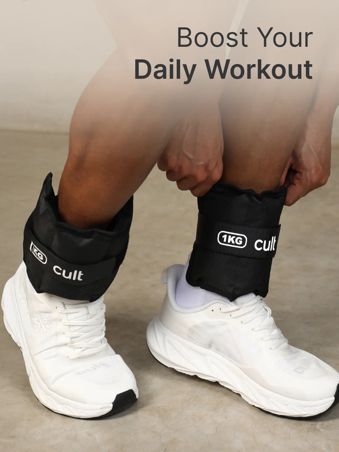 cult Ankle Weight Black Pair of 2 (1 kg each) - Image 2