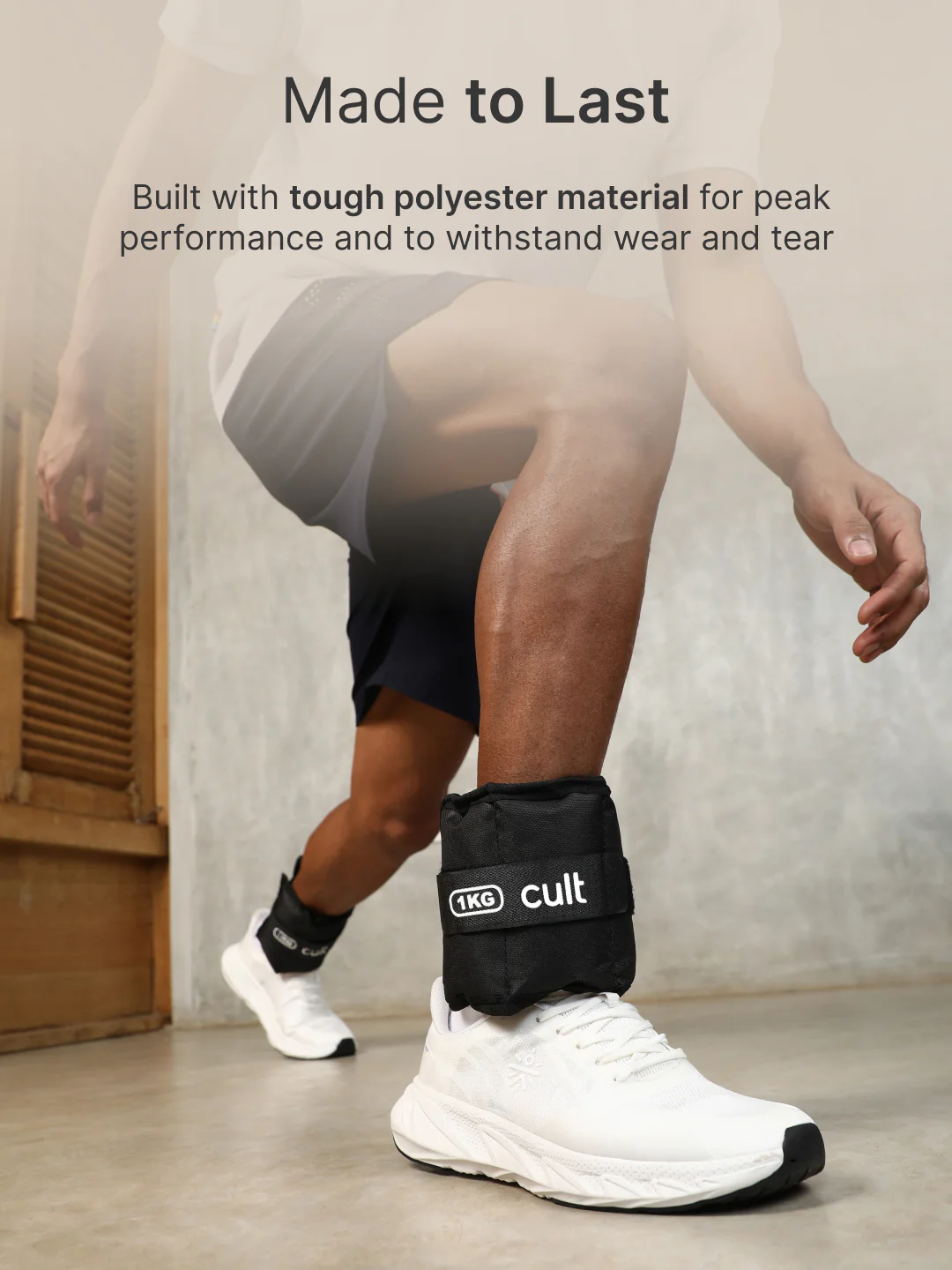 cult Ankle Weight Black Pair of 2 (1 kg each) - Image 4