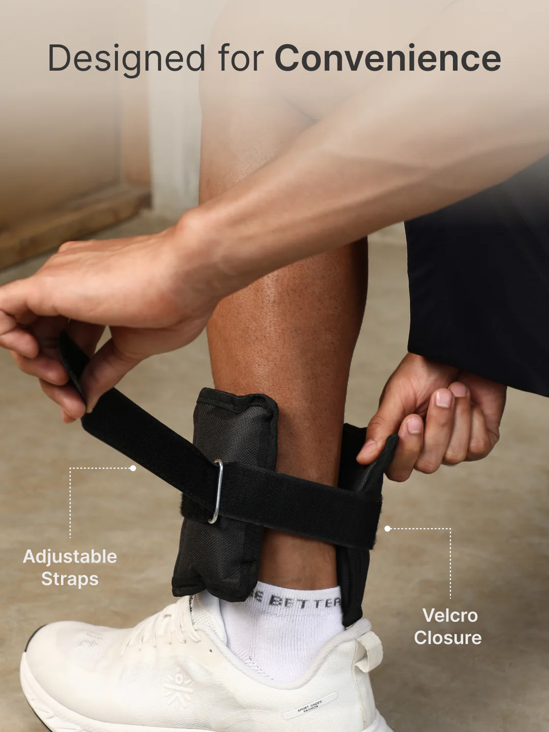 cult Ankle Weight Black Pair of 2 (1 kg each) - Image 5