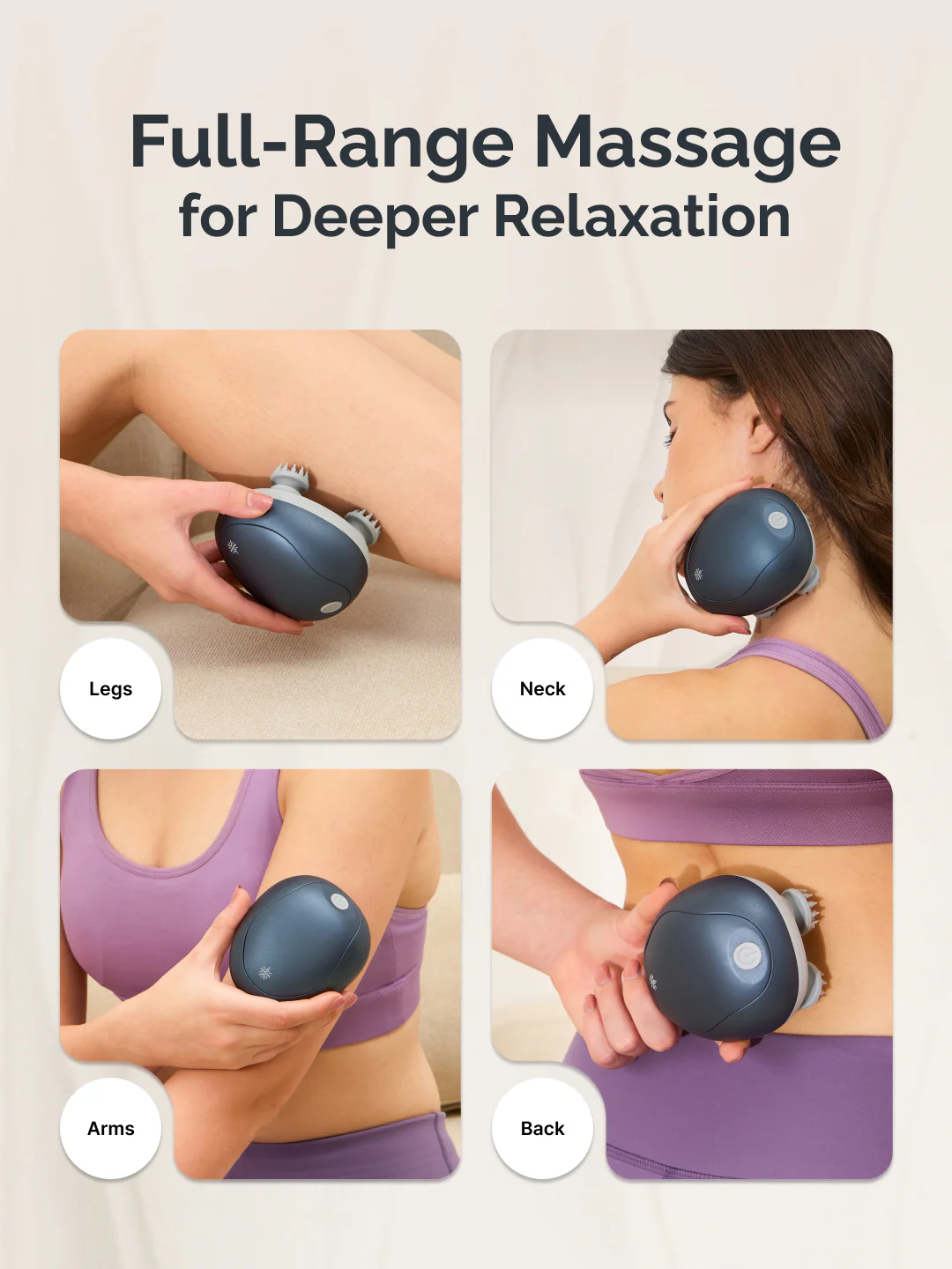 Cult Aura Head Massager with Red Light Therapy | Silicone Heads with 4 Extra Attachments for Stress Relief & Relaxation - Image 7