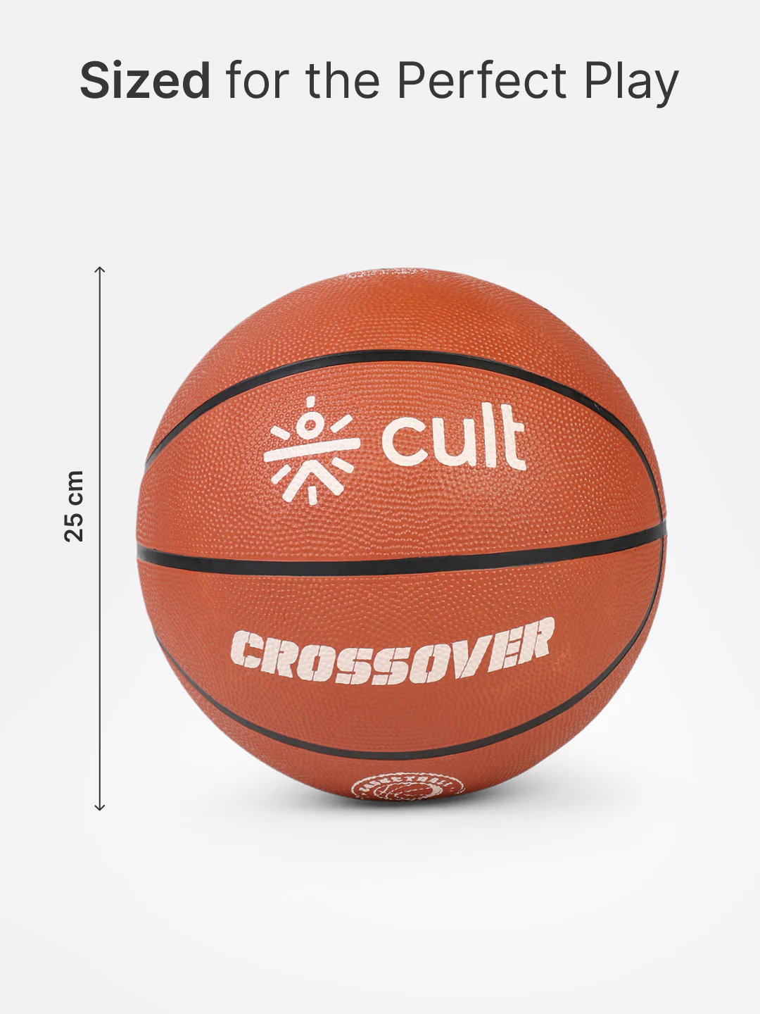Cult Basketball Combo  Crossover 7 No (Brown) + Ball Pump - Image 7