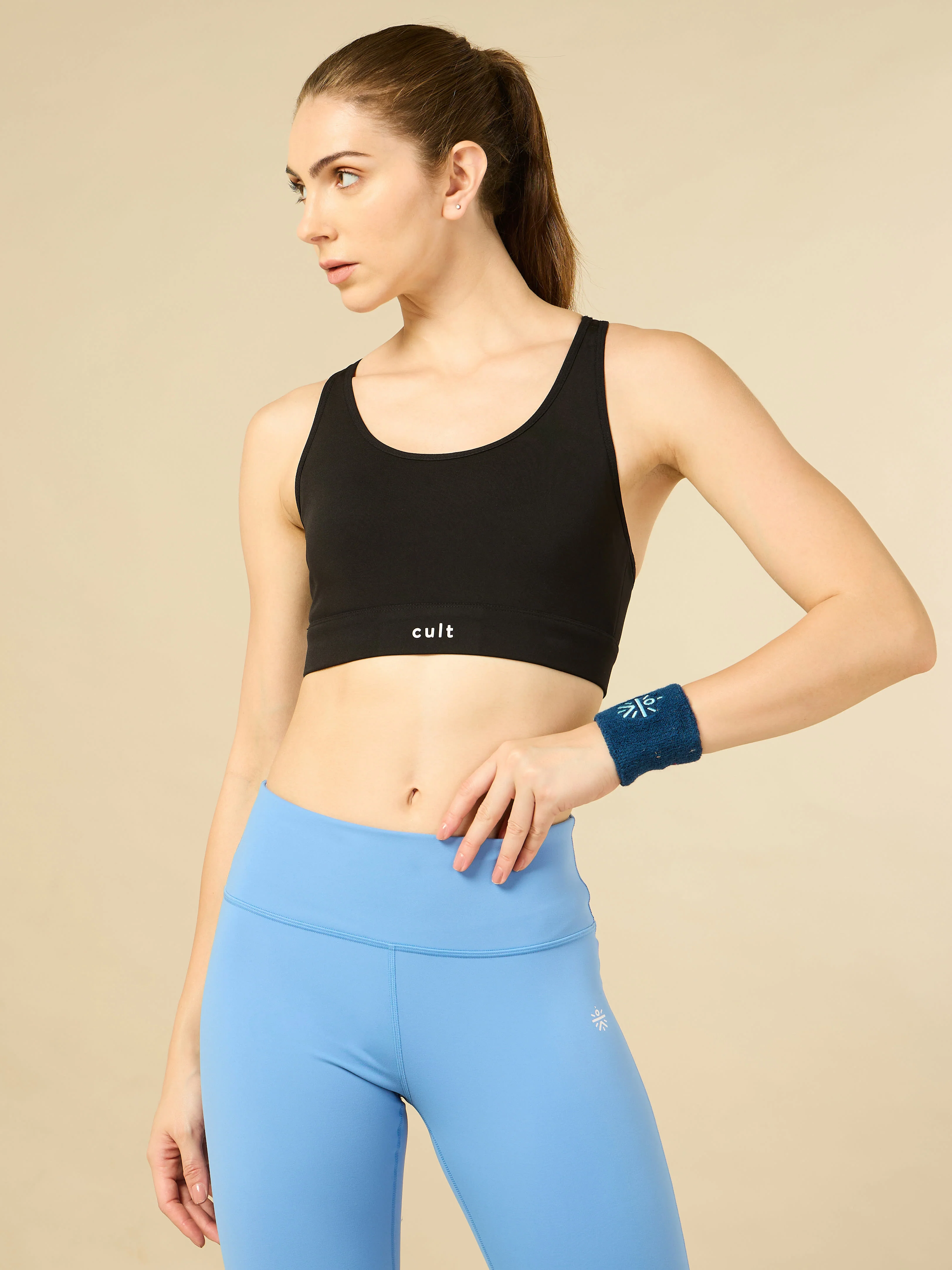 Cult Black Racer back Hook Bra - Image 4