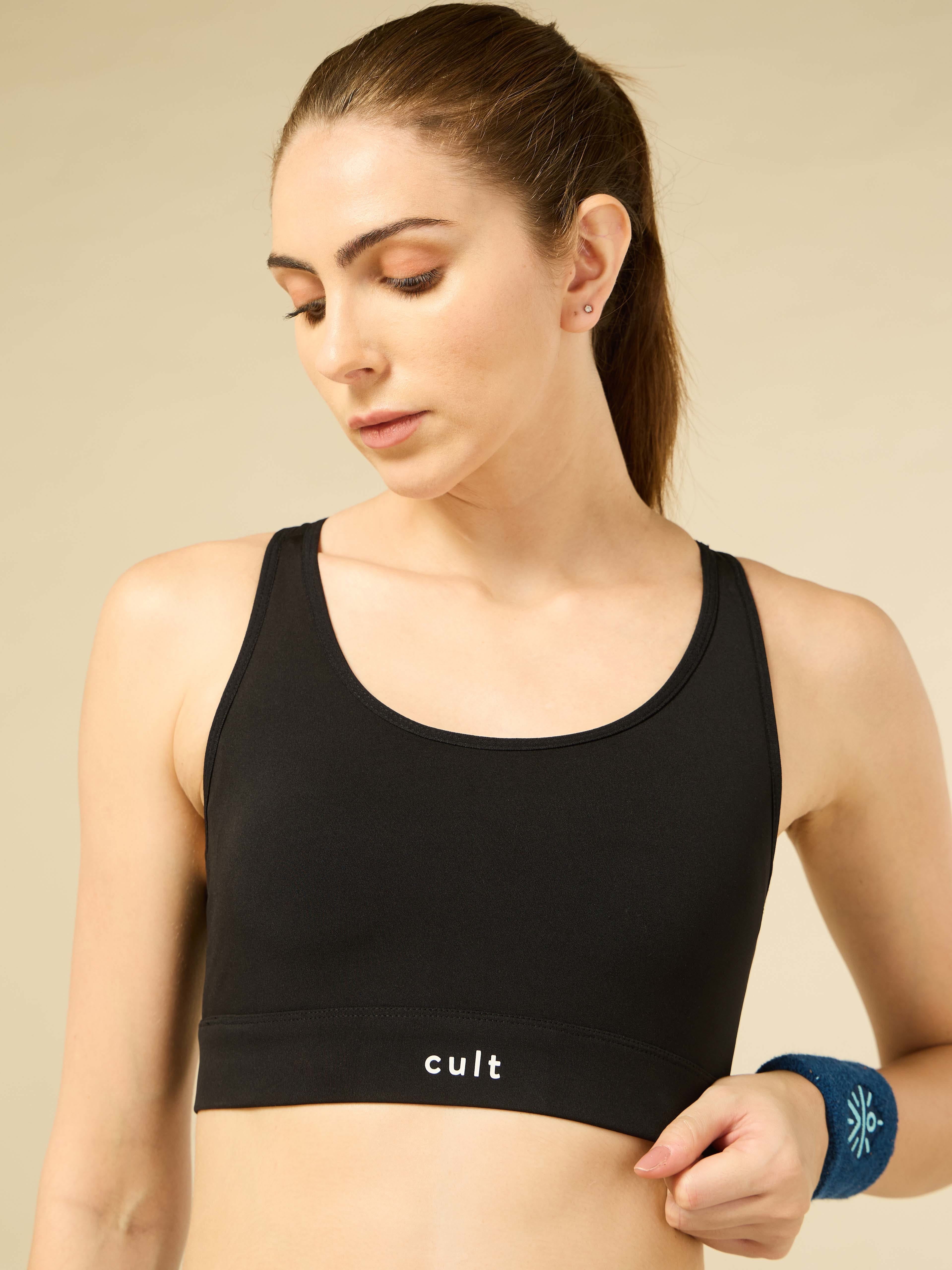 Cult Black Racer back Hook Bra - Image 7