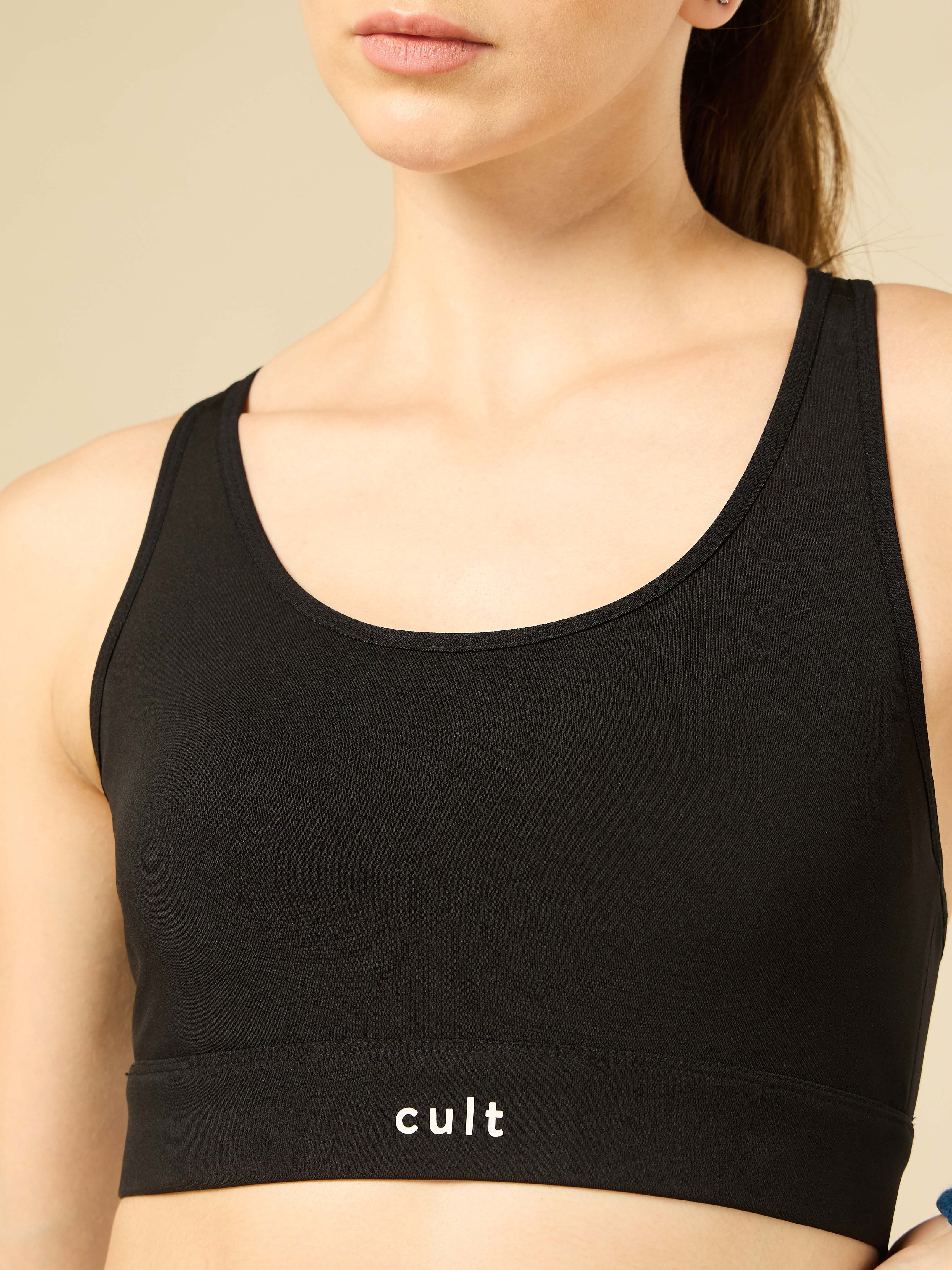 Cult Black Racer back Hook Bra - Image 8
