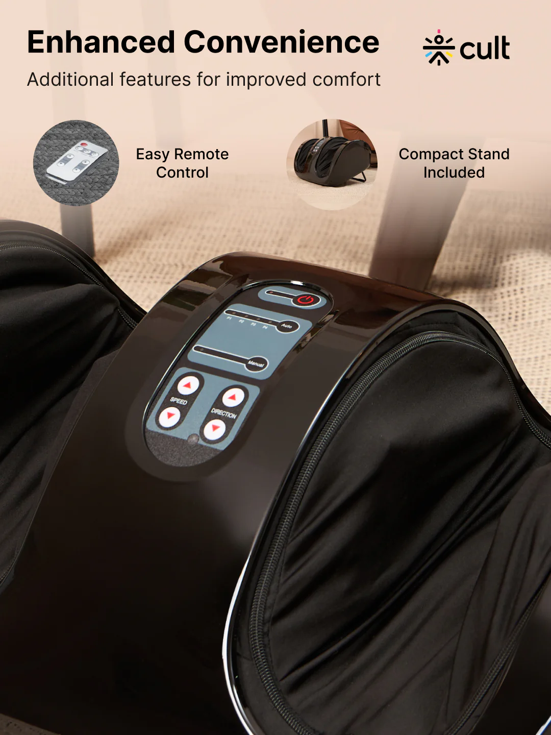 Cult Revive Foot massager with Vibration & Shiatsu therapy, Pain Relief, Boost Blood Circulation - Image 4