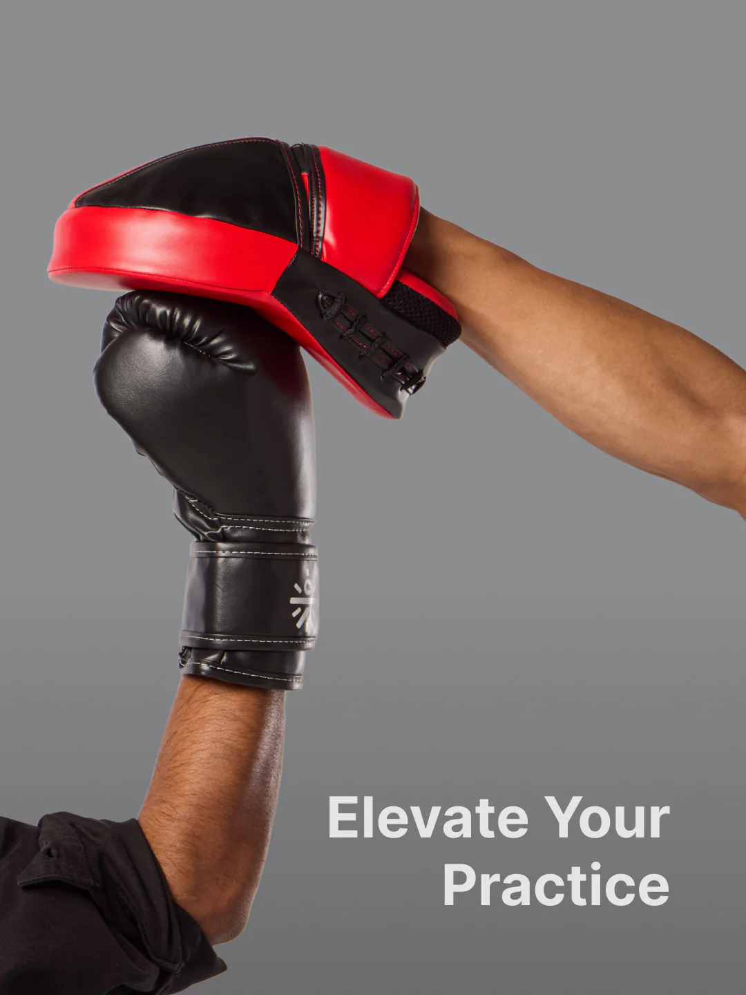 cult Boxing Focus Pad Unisex Black Red - Image 2