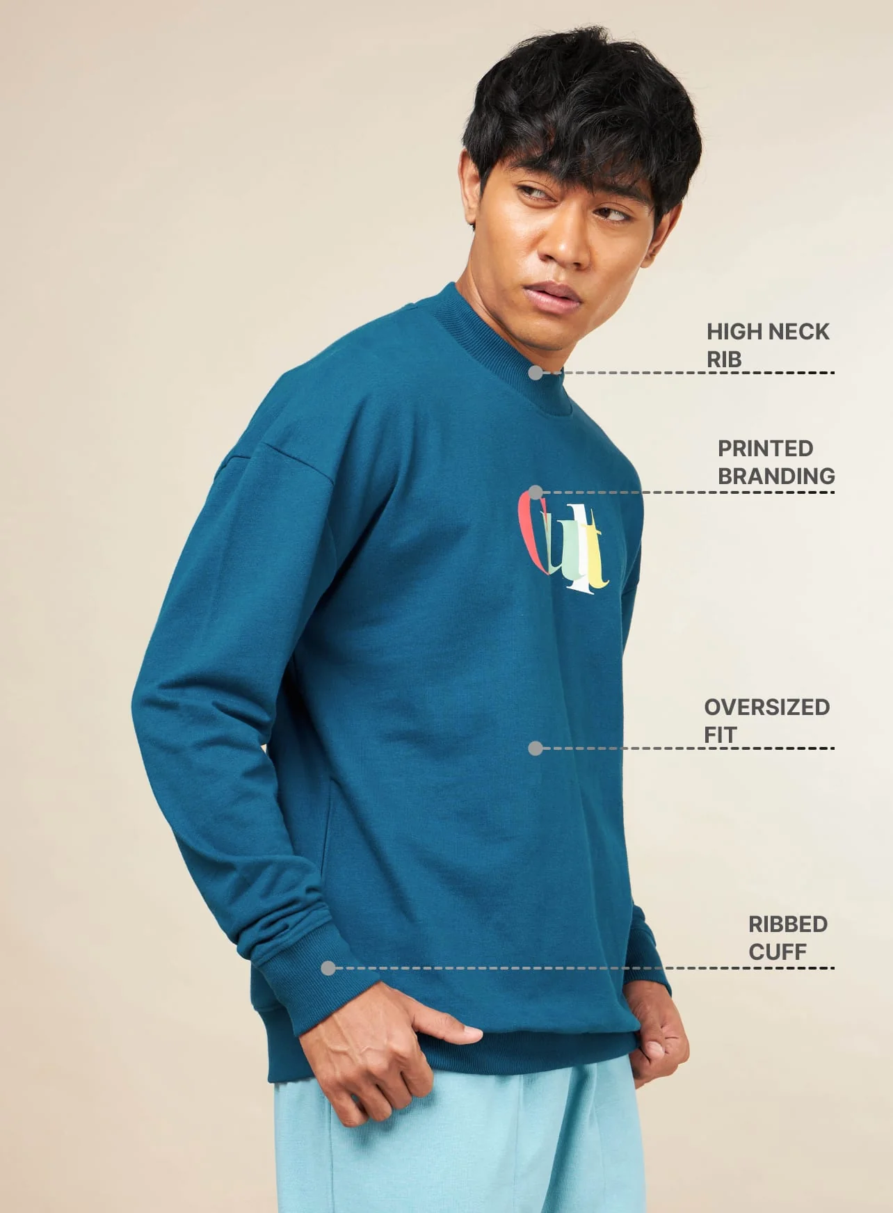 Cult Brand Carrier Blue Sweatshirt - Image 5