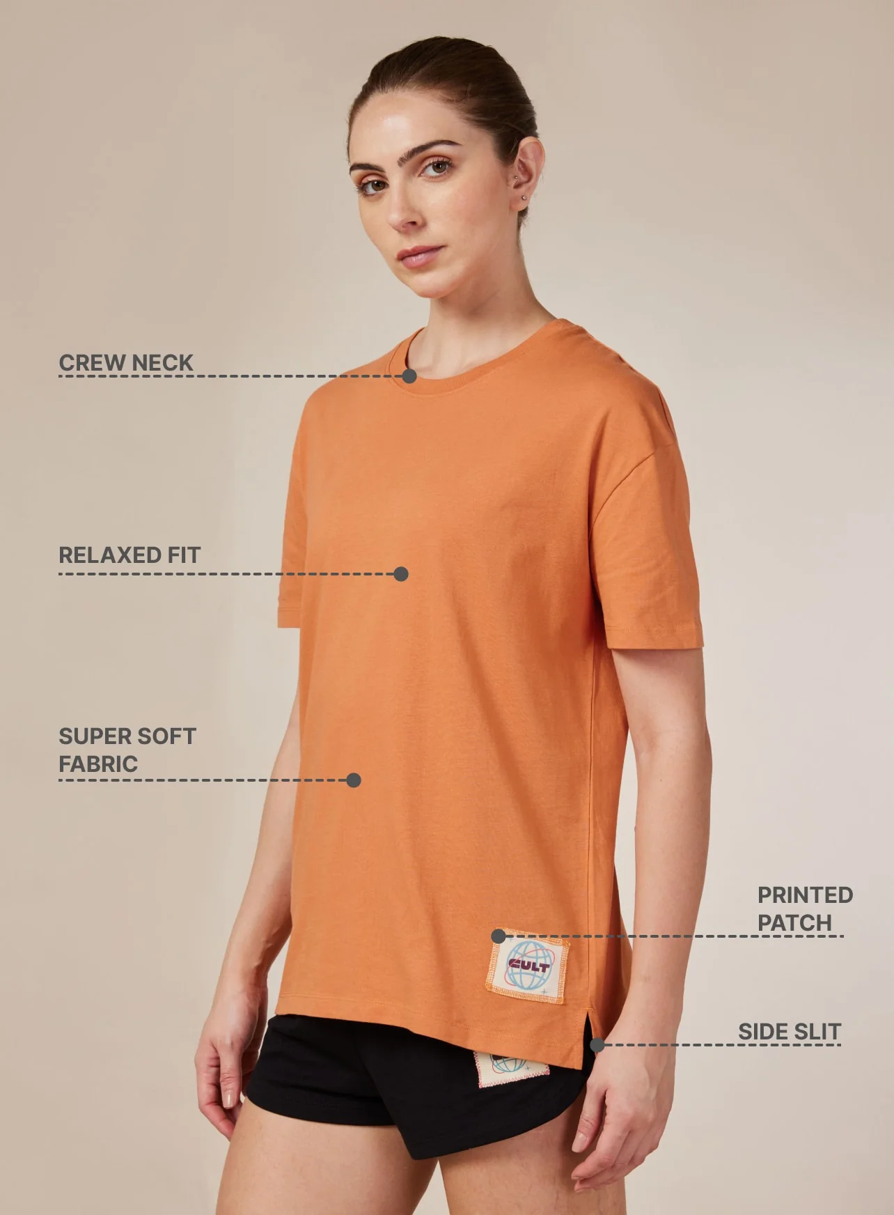 Cult Club Liesure Coral Top - Image 3