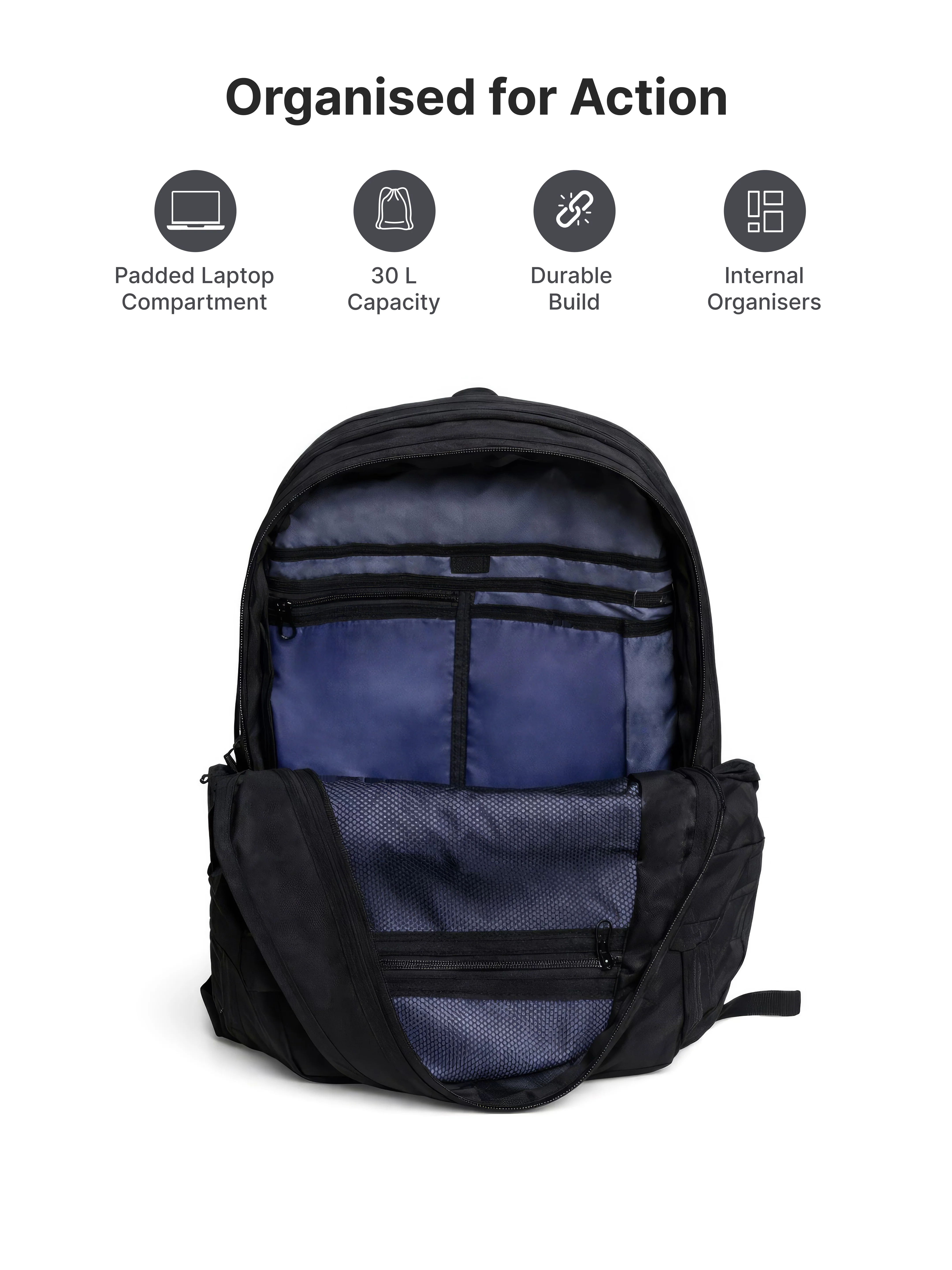 Cult Combo Backpack 35L with steel Bottle 1L - Image 3
