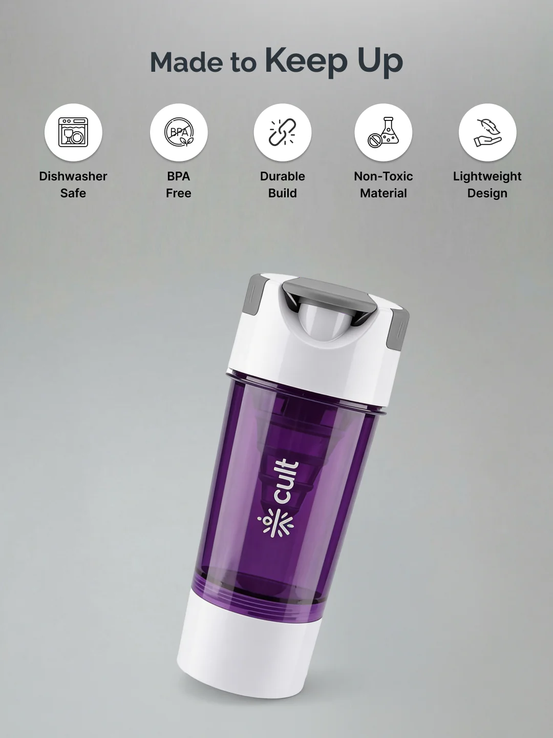 cult Cyclone Shaker 500 ML Purple - Image 3