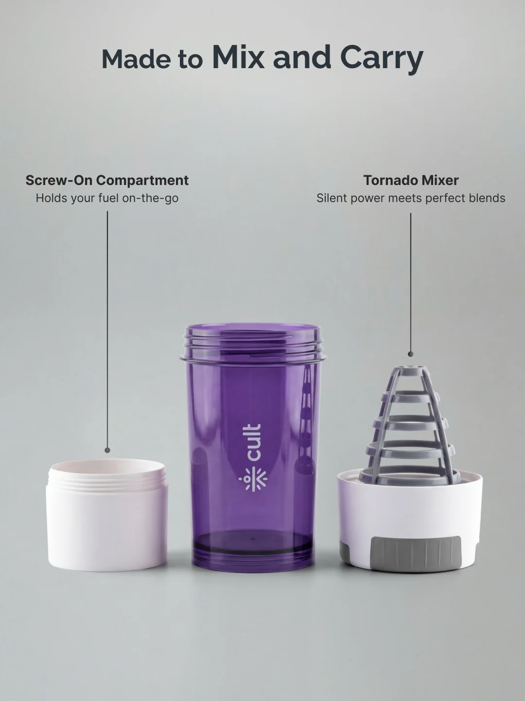 cult Cyclone Shaker 500 ML Purple - Image 5