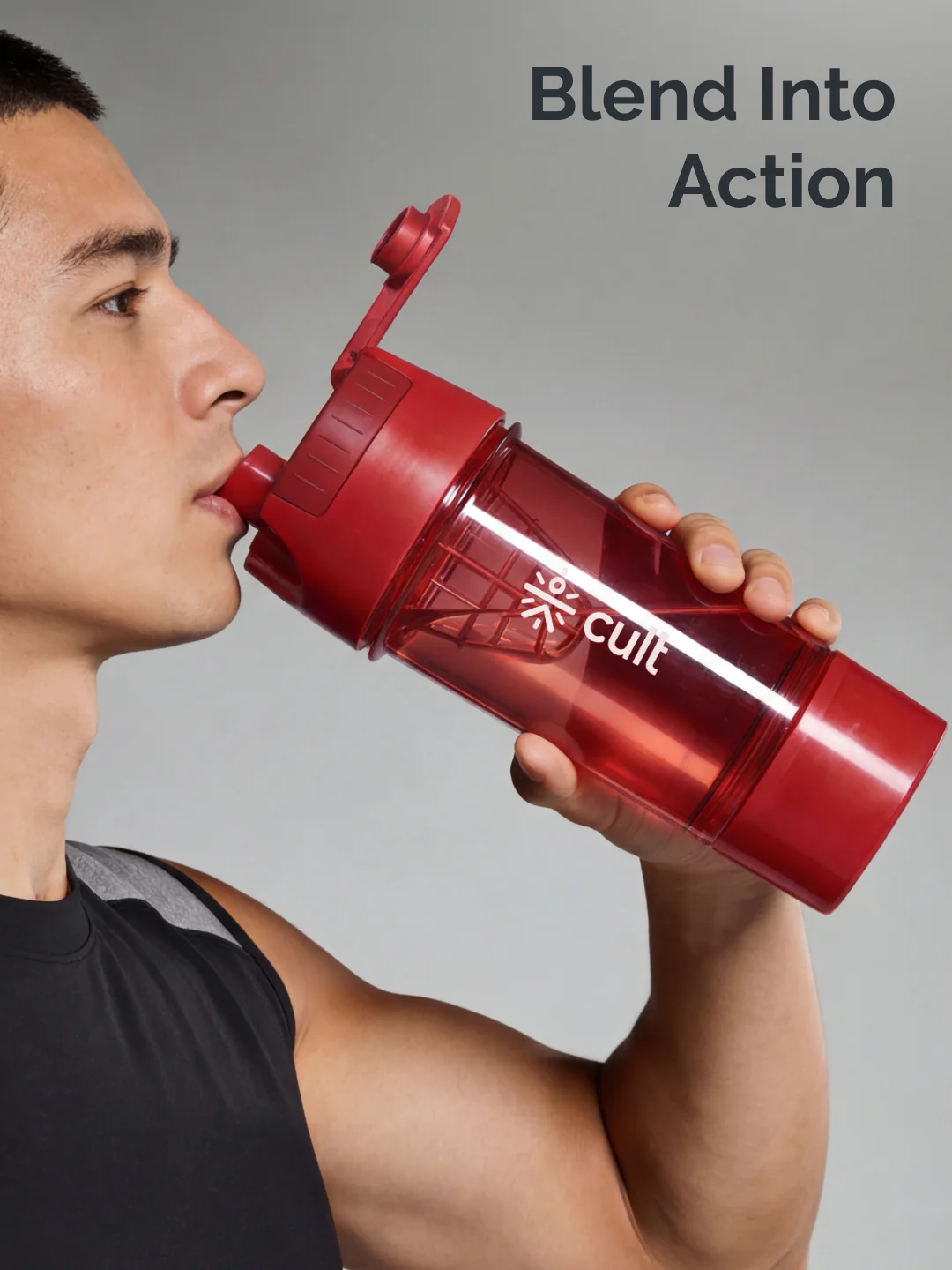 cult Cyclone Shaker 500 ML Red - Image 2