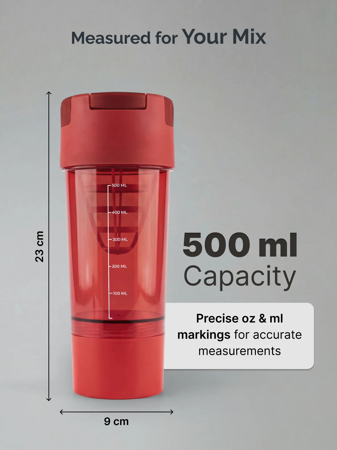 cult Cyclone Shaker 500 ML Red - Image 6