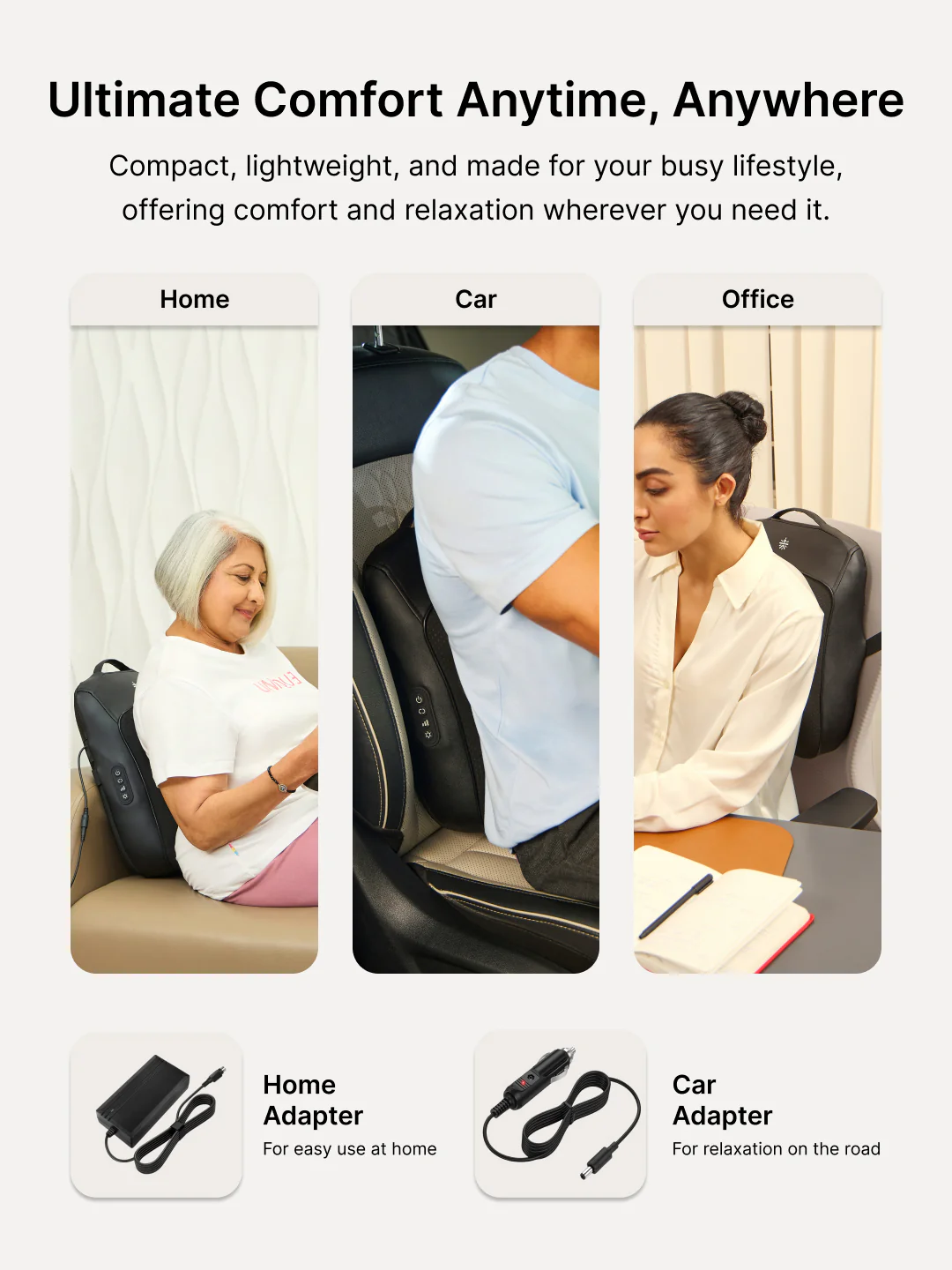 Cult Deep Cure Pro Back massager, 4 Deep Kneading Shiatsu rollers for back and waist Pain Relief,Multiple modes, Corded Electric Massager. - Image 5